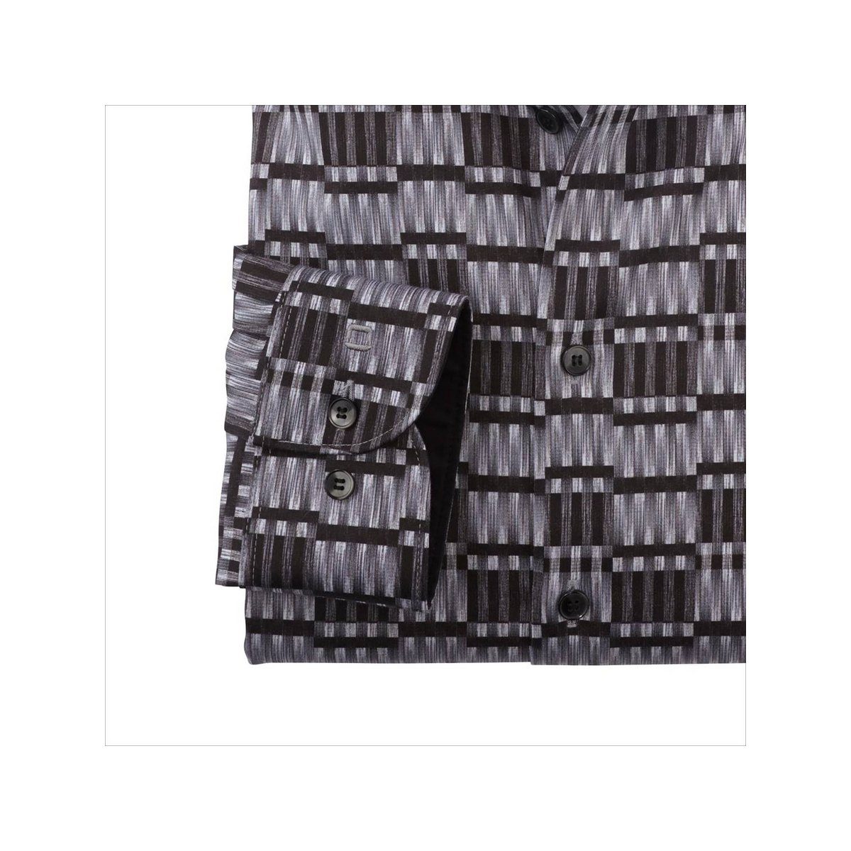 OLYMP Kurzarmhemd schwarz Angabe) (1-tlg., keine