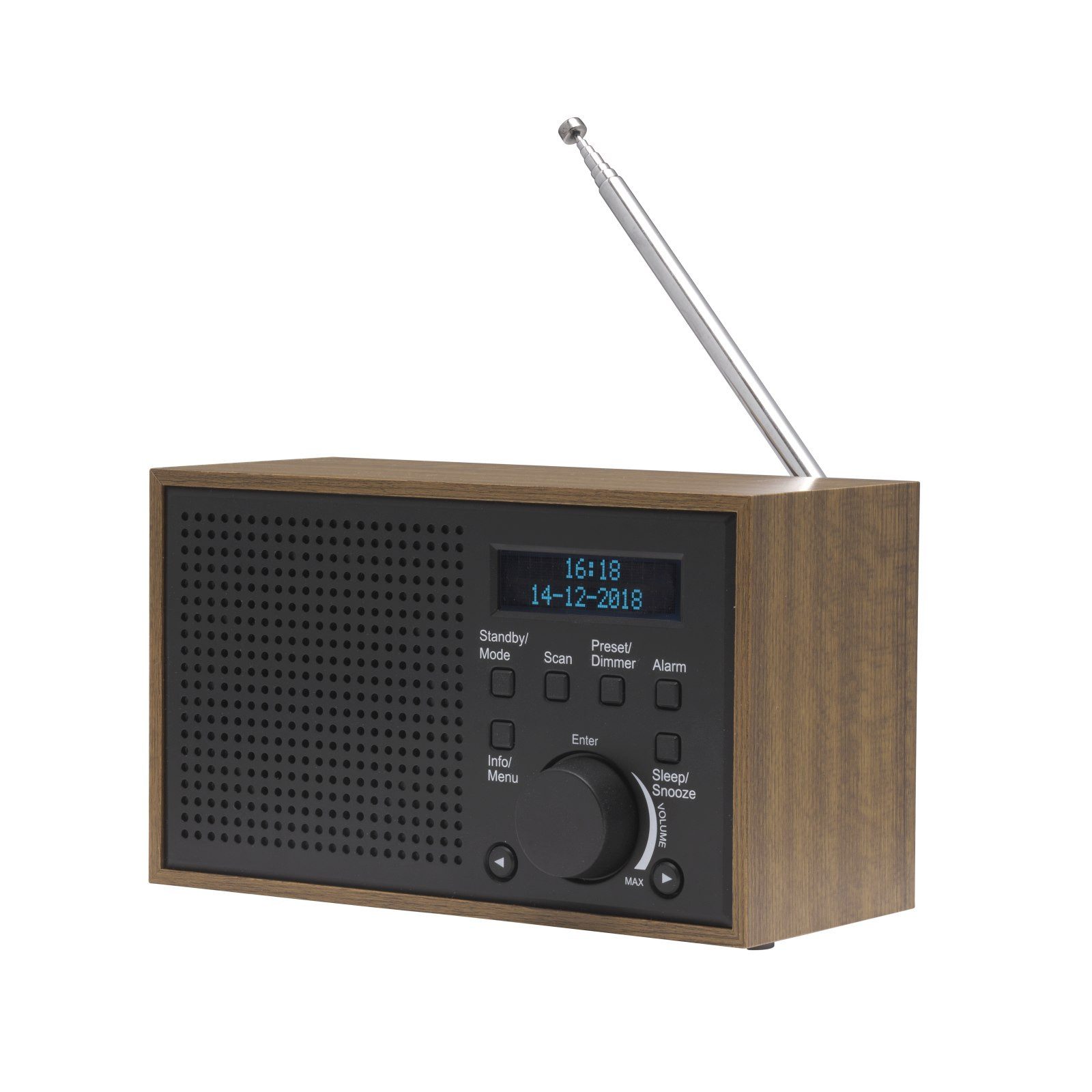 Denver DAB-46 DGR – Kompaktes DAB+ Digitalradio im stilvollen Design Digitalradio (DAB) (2 W)