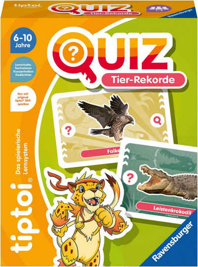 Ravensburger Spiel, tiptoi® Quiz Tier-Rekorde, Made in Europe, FSC® - schützt Wald - weltweit