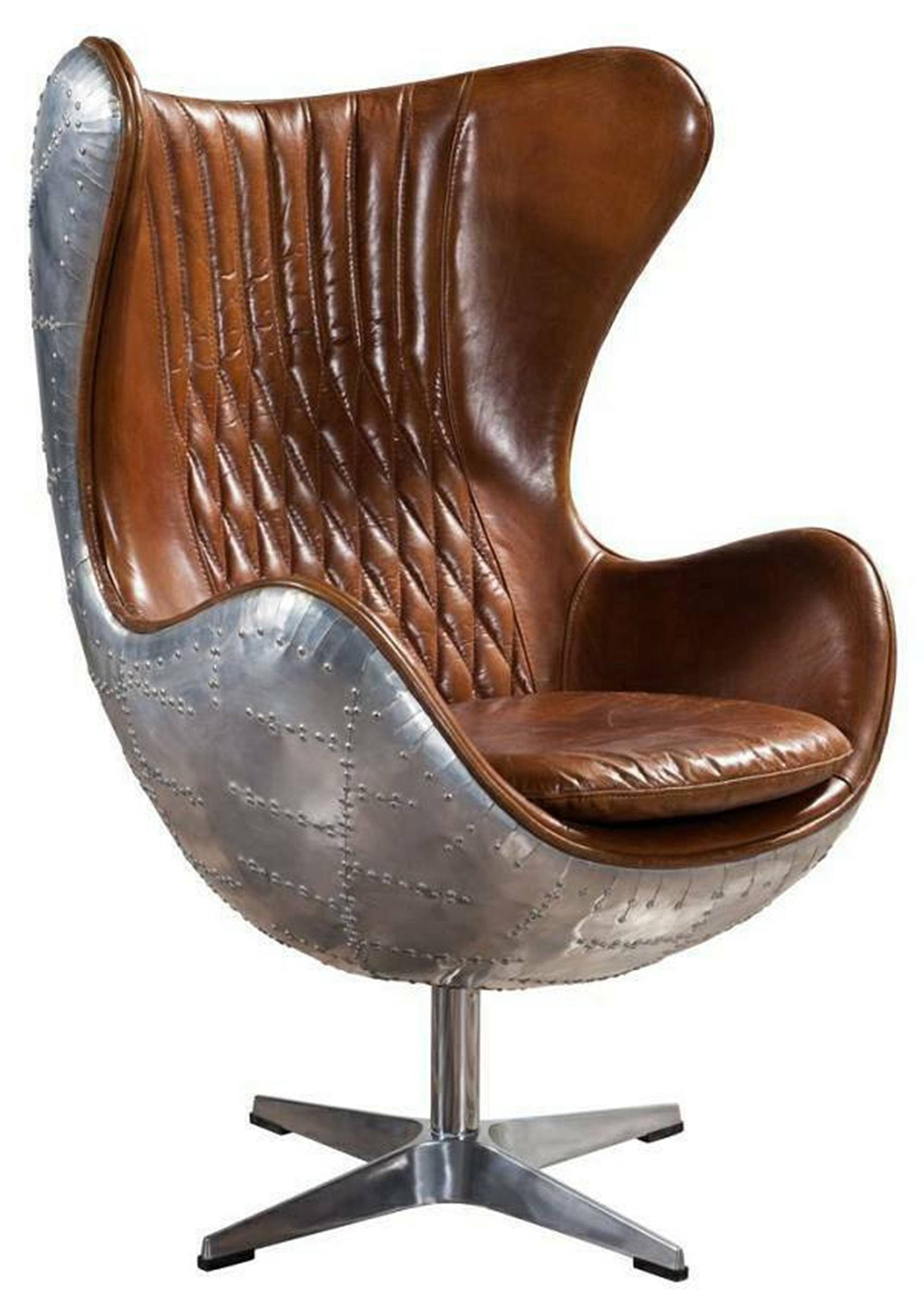 Braun/Silber in Luxus JVmoebel Moderner Lounge Clubsessel, Bürostuhl Sessel Europe Sessel Cocktailsessel Made
