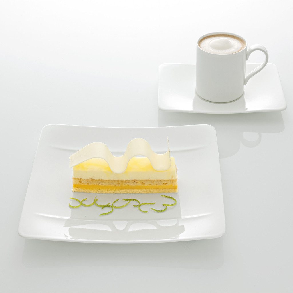 Villeroy & Boch Signature Frühstücksteller Modern Grace Frühstücksteller 23x23cm, (1 St), Premium Bone Porcelain, mikrow.- & spülm.sicher, Made in Germany