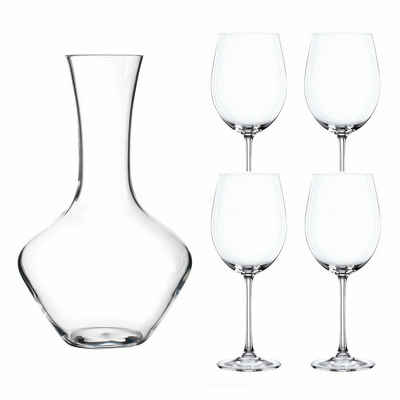 Nachtmann Rotweinglas »Vivendi Premium Dekantier Set 5-tlg.«, Kristallglas