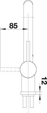Blanco Küchenarmatur LINUS-S-F Niederdruck, mit herausnehmbarer Vorfensterarmatur