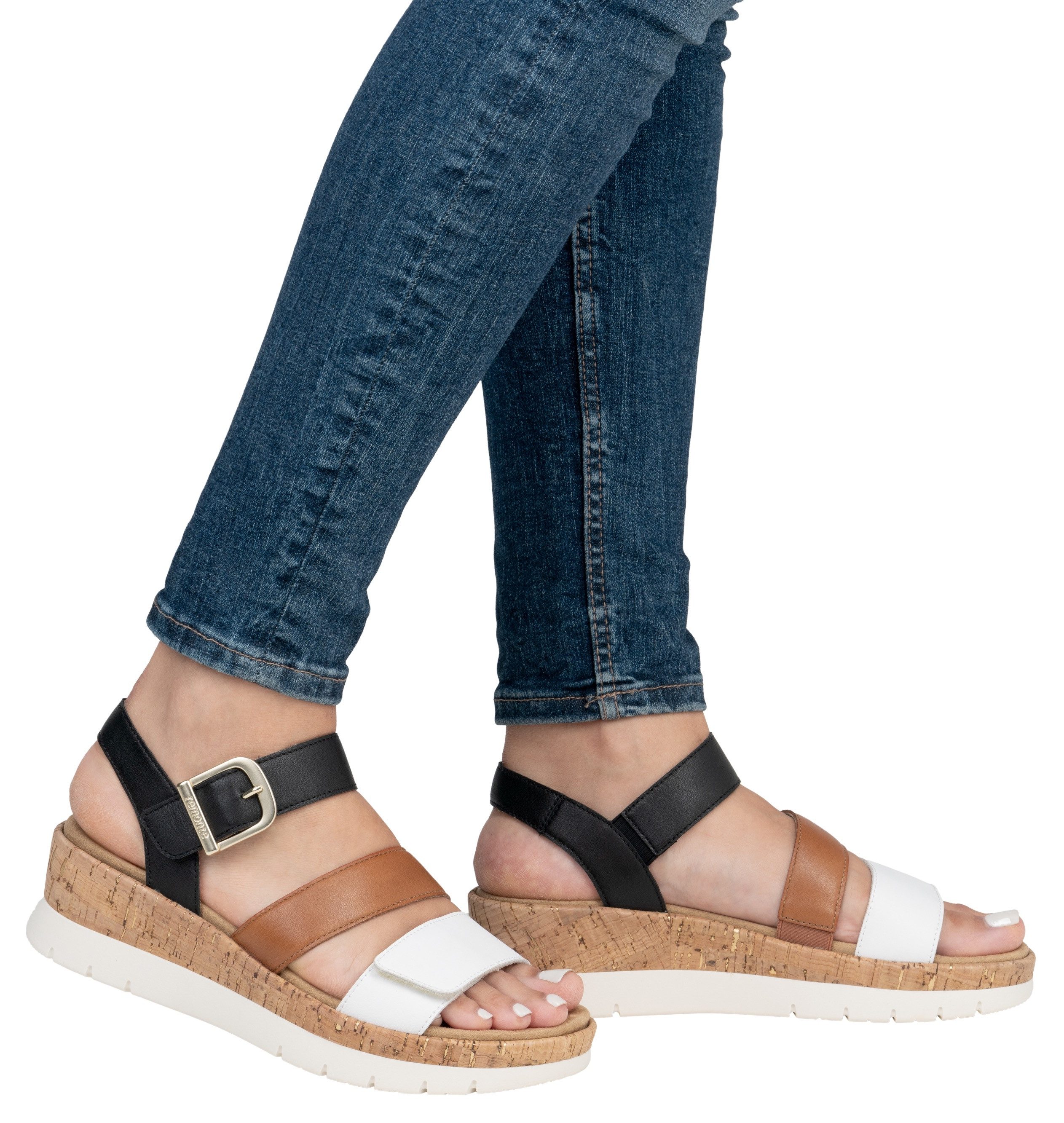 Remonte Keilsandalette, Riemchensandale, Sommerschuh, Bequemschuh mit Ziers günstig online kaufen