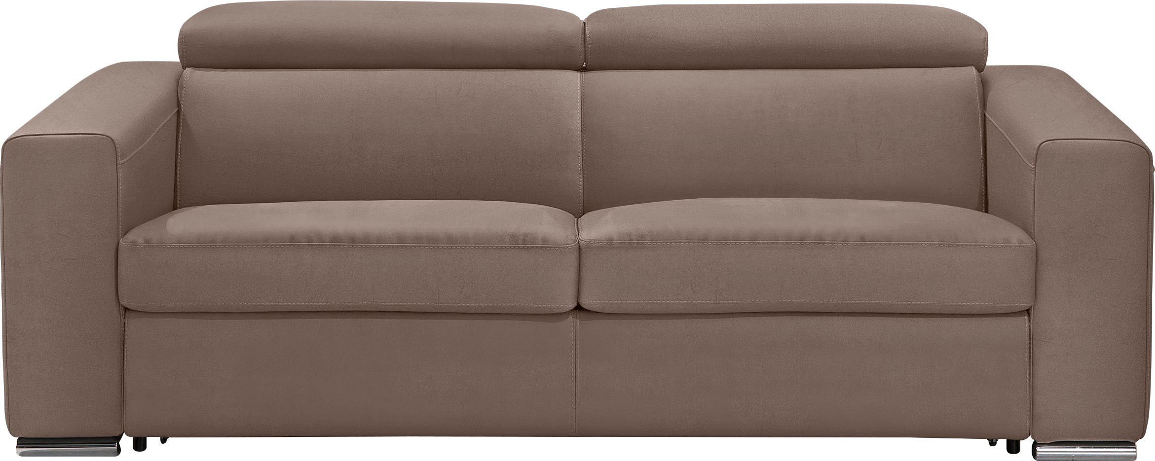 Egoitaliano 2,5-Sitzer Cabiria, Design und super Sitzkomfort, inkl. manuell verstellbarer Kopfstützen, mit Metallfüßen