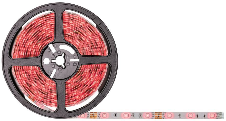 Paulmann LED-Streifen FN SimpLED Strip, 1-flammig, Set 5m, RGB 20W, 230/12V, DC, Weiß Metall, Kst