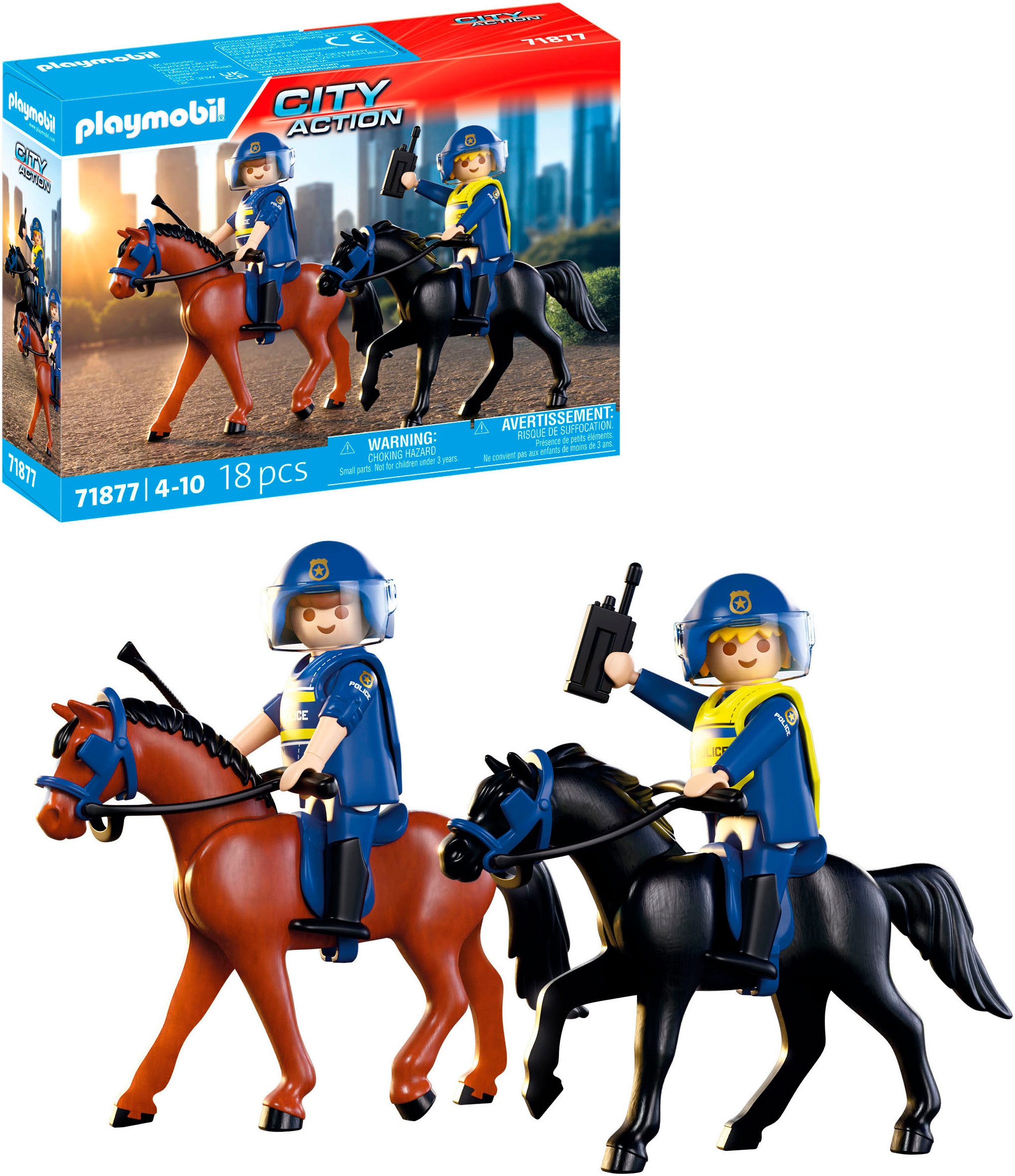 Playmobil® Polizeireiterstaffel (71877), Action Heroes Konstruktions-Spiels günstig online kaufen