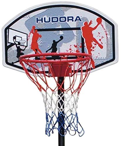Panier De Basket HUDORA All Stars 205 - Hauteur Réglable 165-205cm - Pied Stable Avec Roues