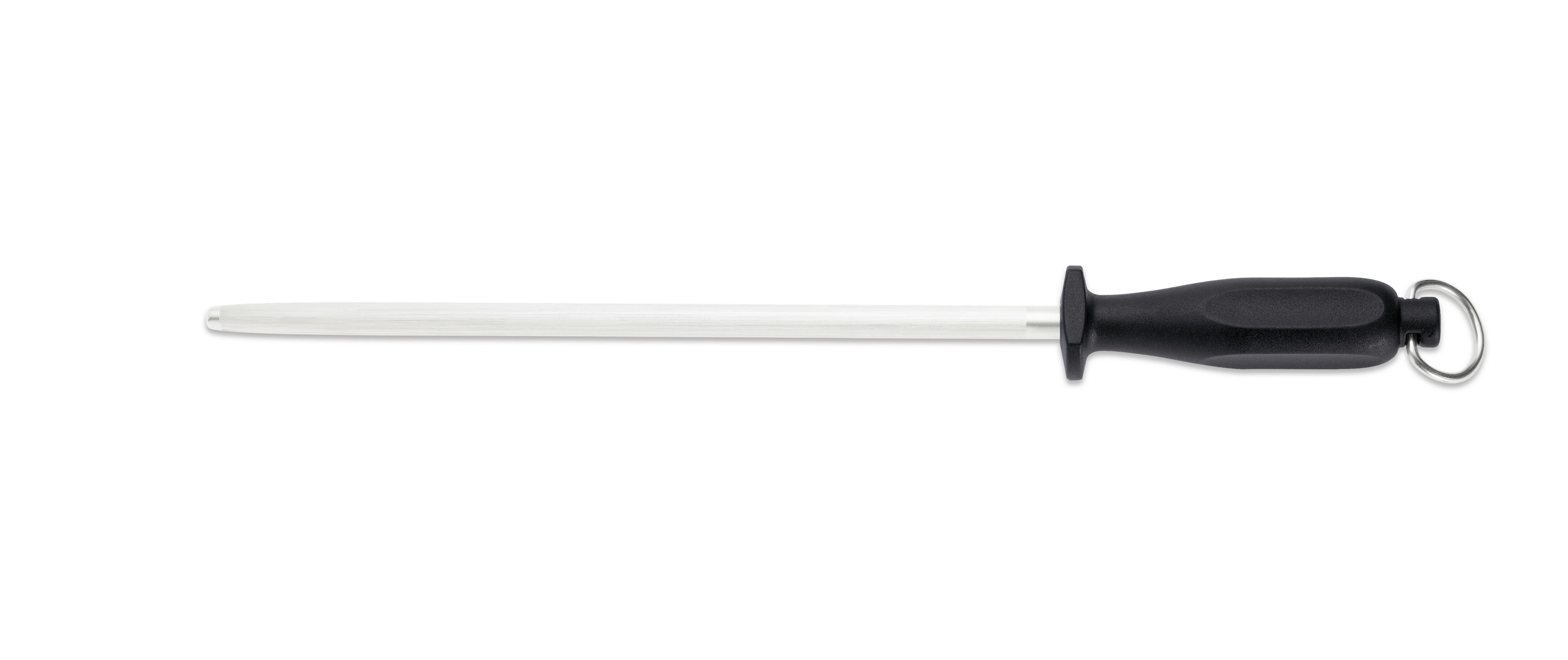 GIESSER Messerschärfer Abziehstahl Profil rund 23 - 36 cm, Mittelfeiner Zug - Verzahnung 6-7 Züge pro mm