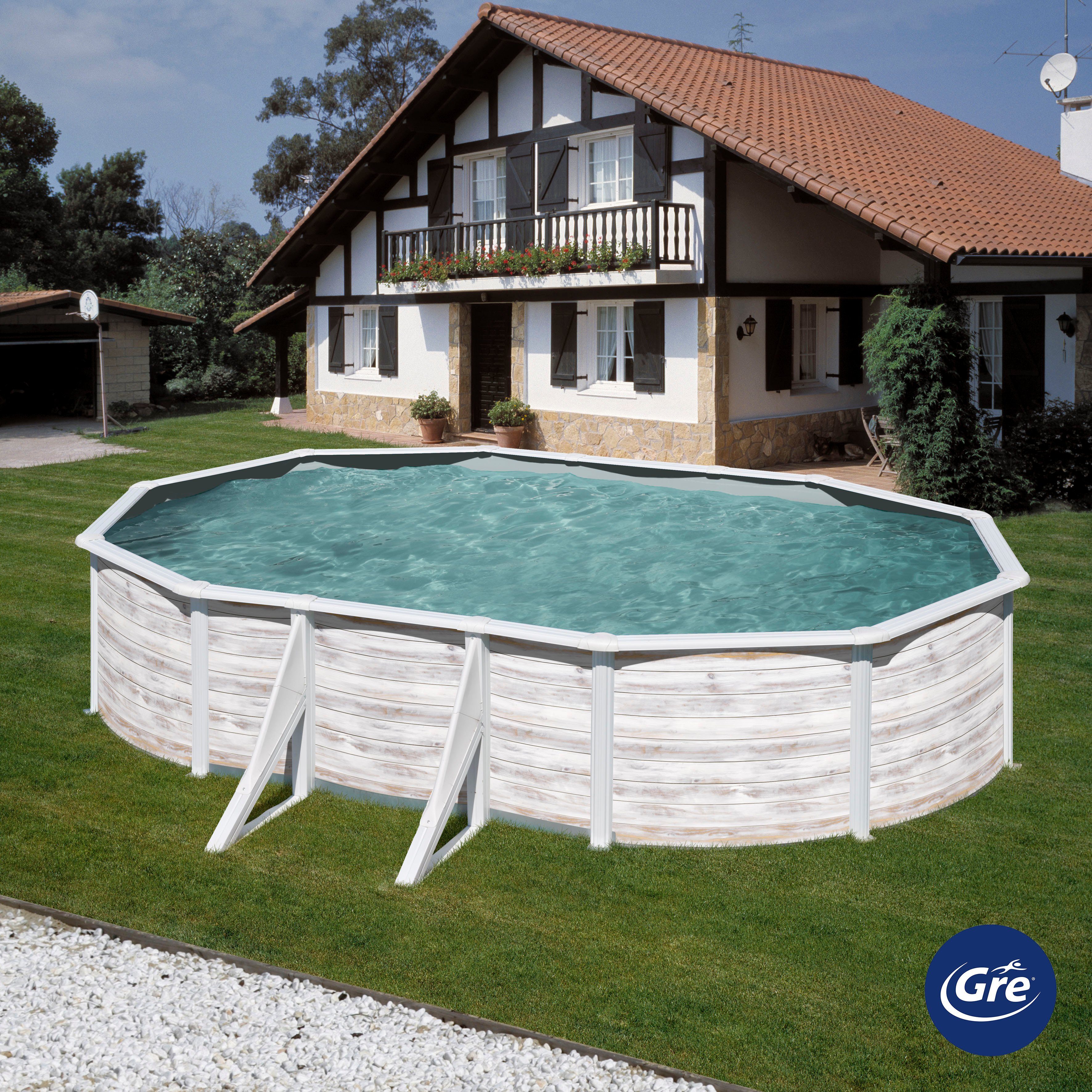 Gre Ovalpool FINLANDIA (Set, 4-tlg), Höhe: 120 cm, in versch. Größen erhältlich