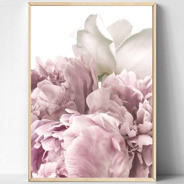 homestyle-accessoires Poster Bilderset PFINGSTROSEN ROSÉ 3er SET DIN A4 ODER DIN A3 Prints --- VERSANDKOSTENFREI ---, Ohne Bilderrahmen