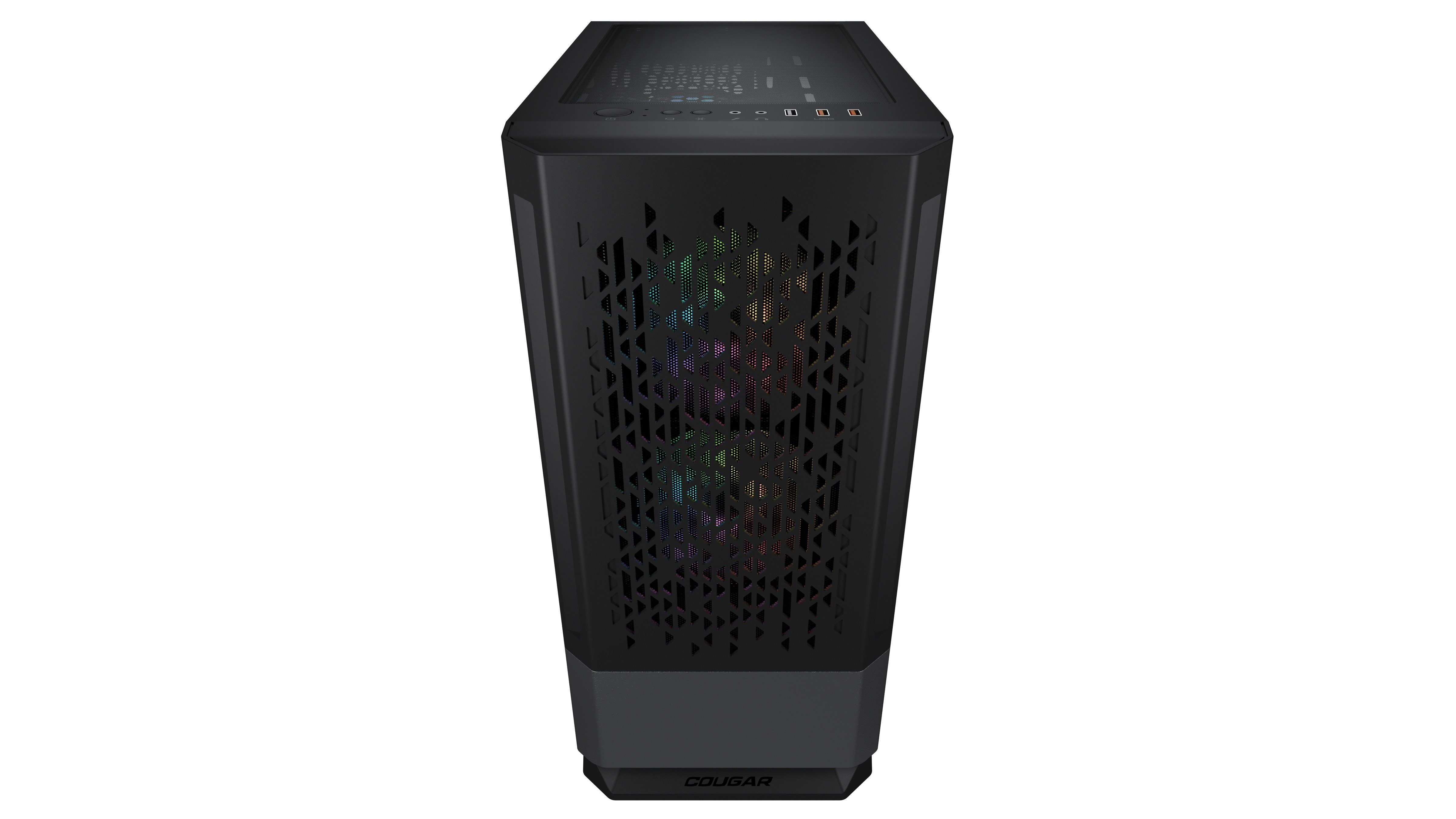 Cougar PC-Gehäuse Mid Tower Gehäuse MX430 Air RGB-Beleuchtung, (Einzelprodukt), Gute Kühlleistung bereits ab Werk