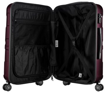 Suitline Handgepäckkoffer S1, 4 Rollen, Robust, Leicht, TSA Zahlenschloss, 55 cm, 33 L Packvolumen