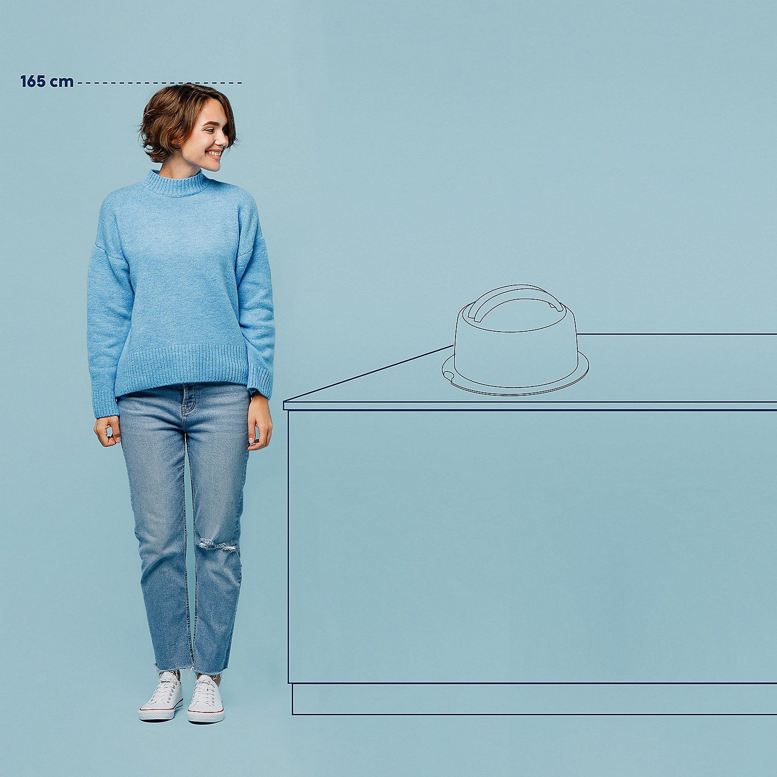 kela Kuchentransportbox Deli, PP-Kunststoff, Tragegriffe, temperaturbeständig von -40°C bis 100°C, Tortencontainer