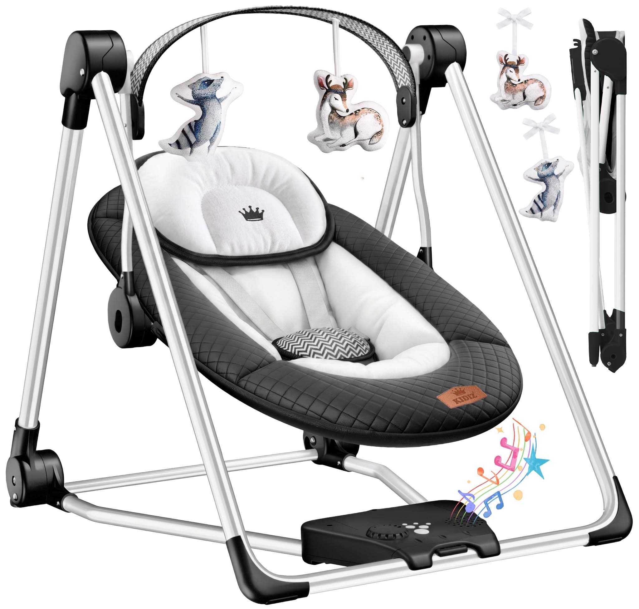KIDIZ Babywippe, Babywippe Babyschaukel mit Geschwindigkeitseinstellungen