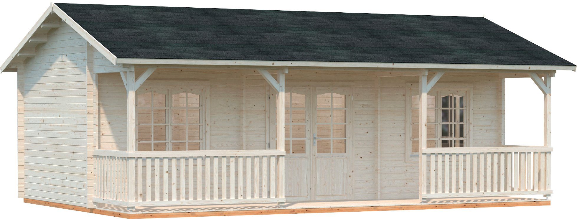 Thumbnail - Palmako Gartenhaus Ferienhaus Sandra, BxT: 791x370 cm, inklusive Fußboden