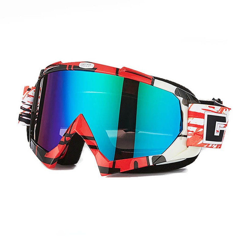 Glas ATV Skibrille 14 Moto Brille Motocross Bike DH MTB Winddicht Skifahren Brille Blusmart