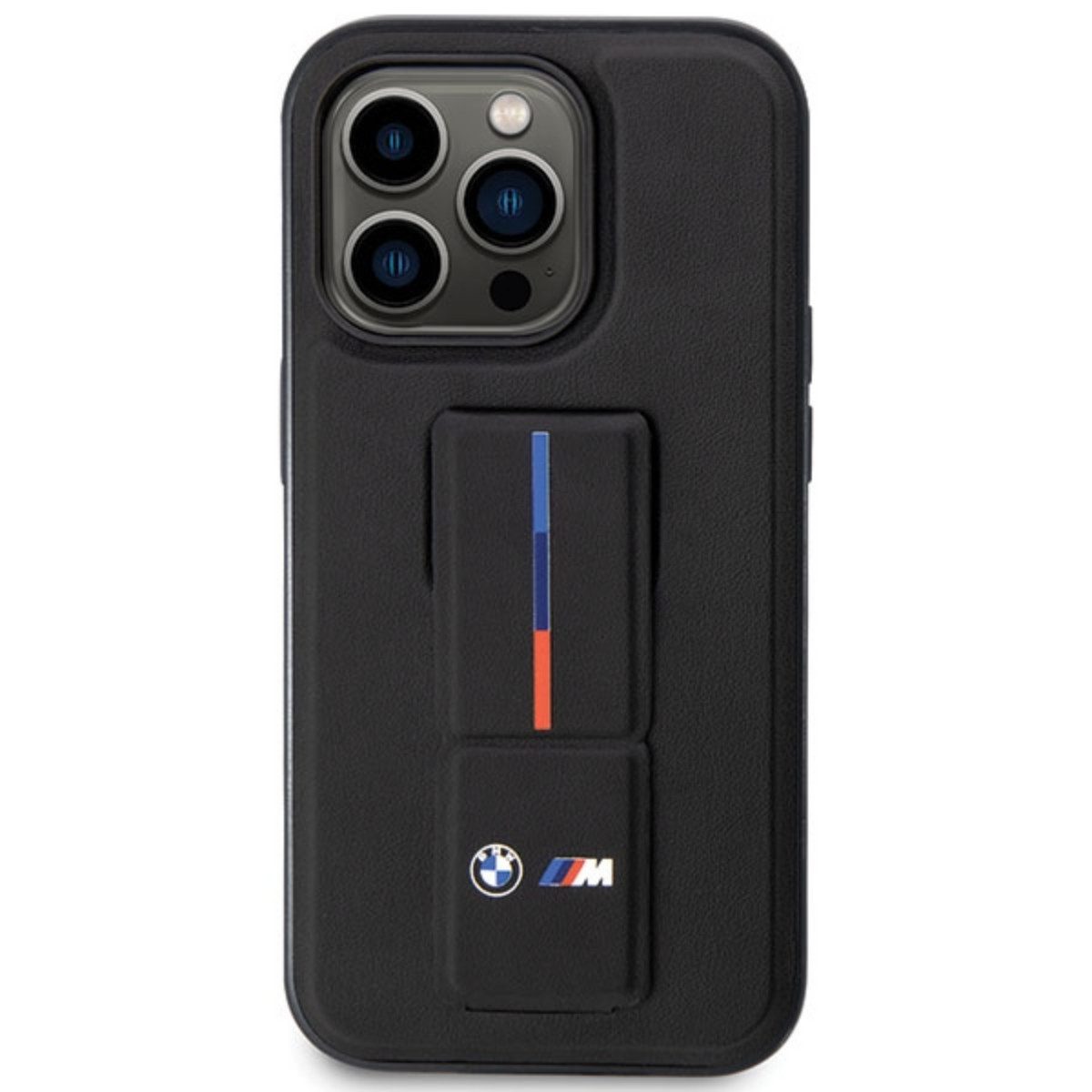 BMW Handyhülle Grip Hot Stamp Kompatibel mit iPhone 14 Pro Max Schwarz 6,7, Kompatibel mit iPhone 14 Pro Max, Grip-Oberfläche
