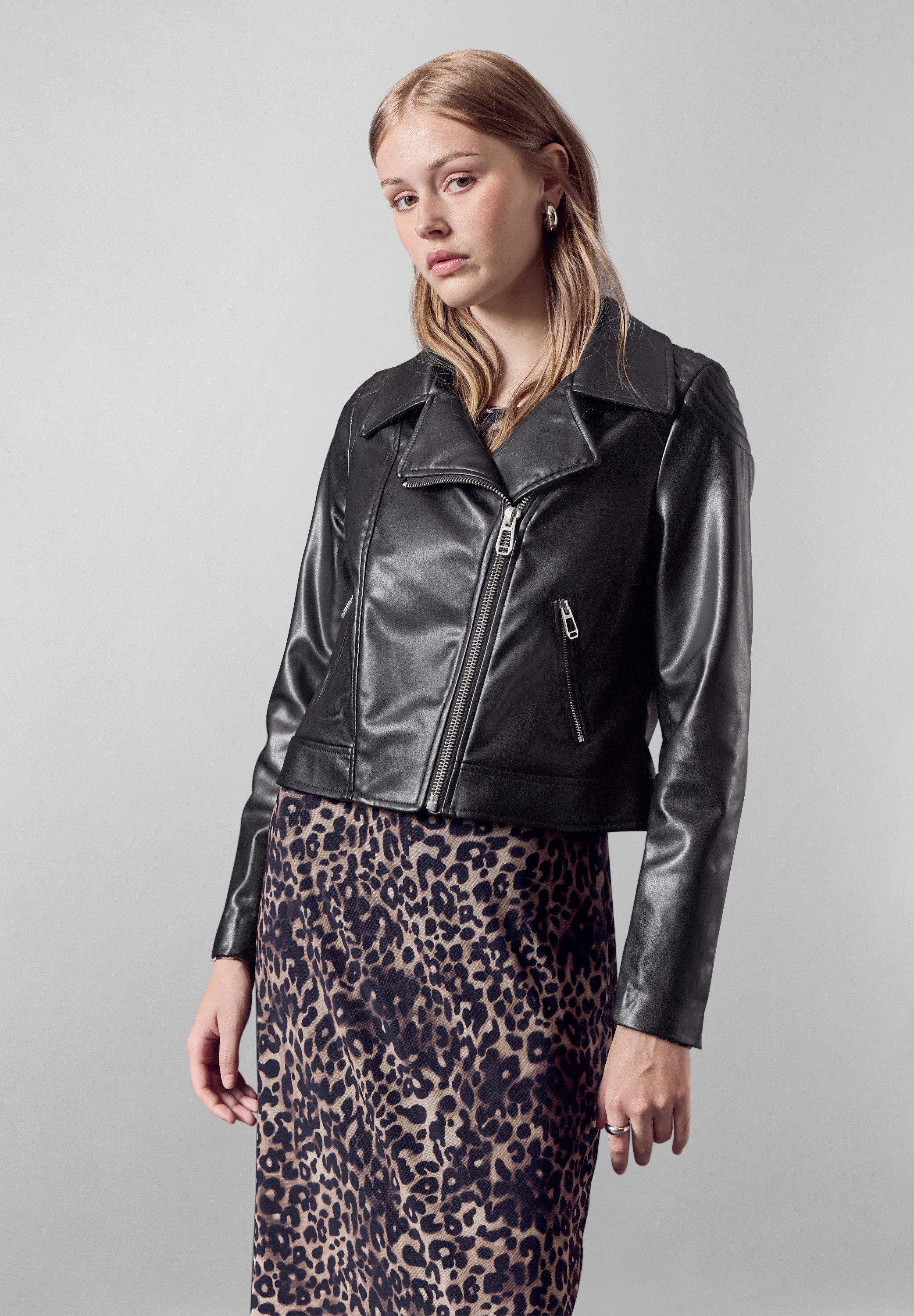 STREET ONE STUDIO Bikerjacke mit Reißverschluss-Detail