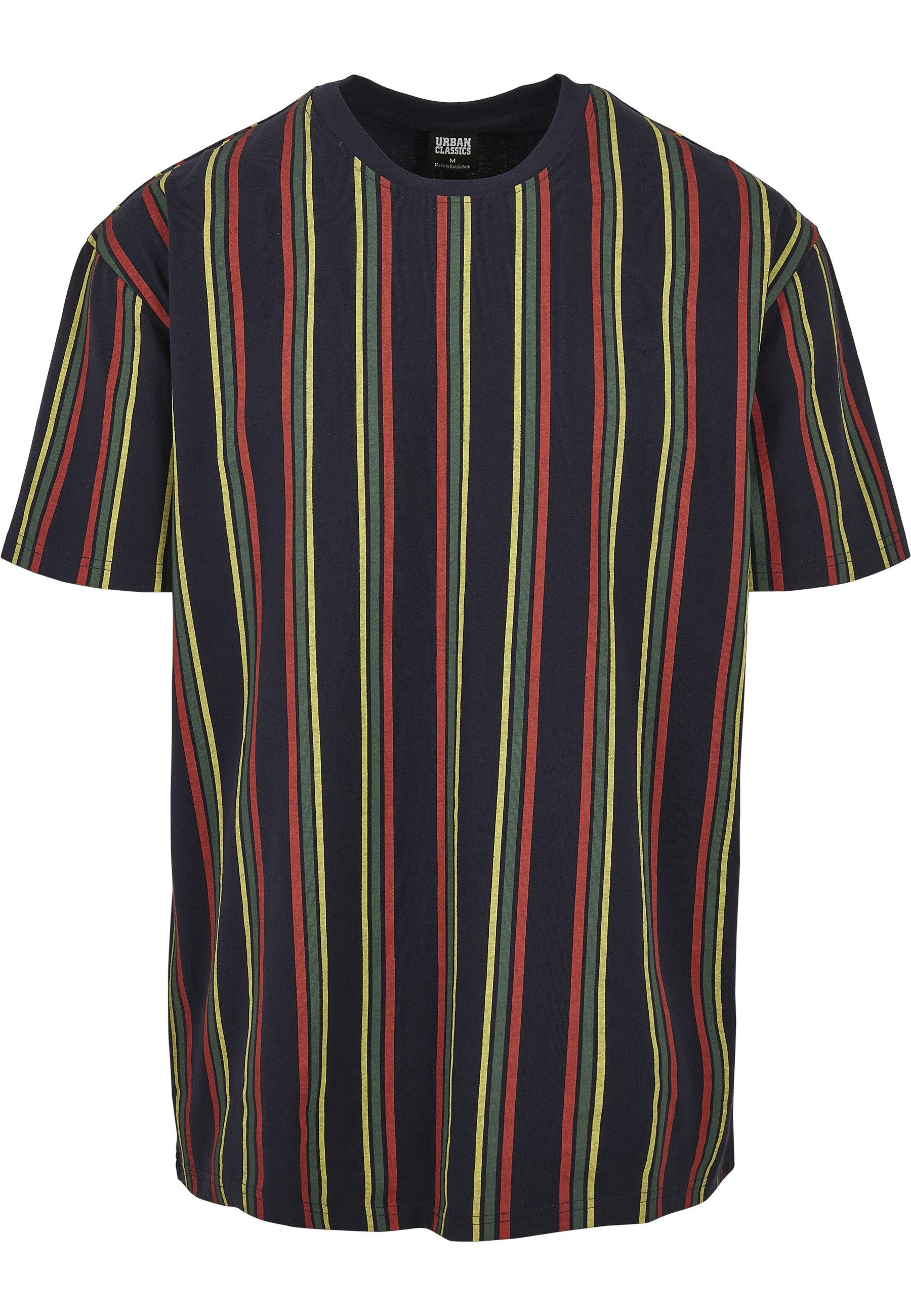 T-Shirt Urban Classics Herren Printed Oversized Retro Stripe Tee