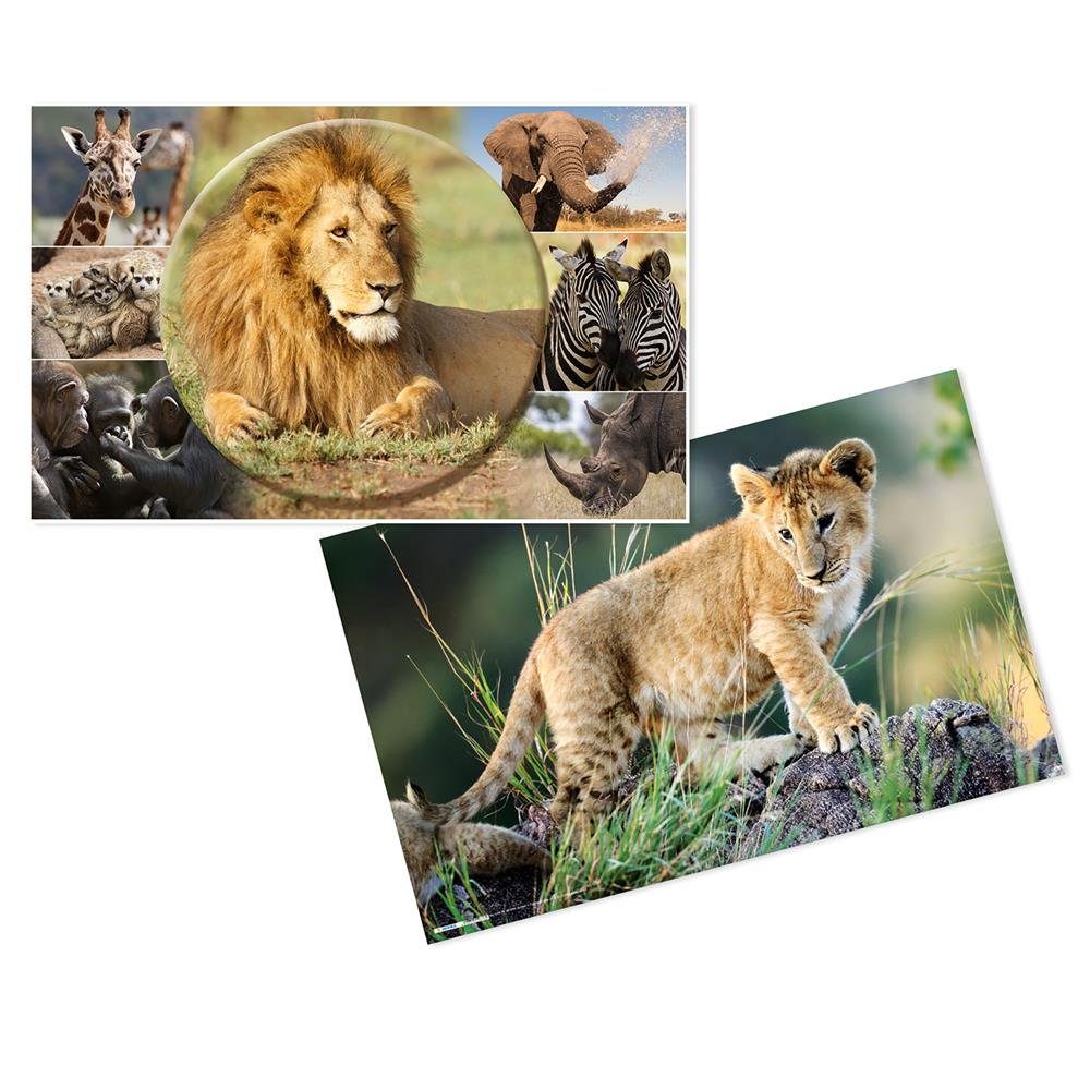 HERMA Schreibtischunterlage Afrika Tiere 55x35cm