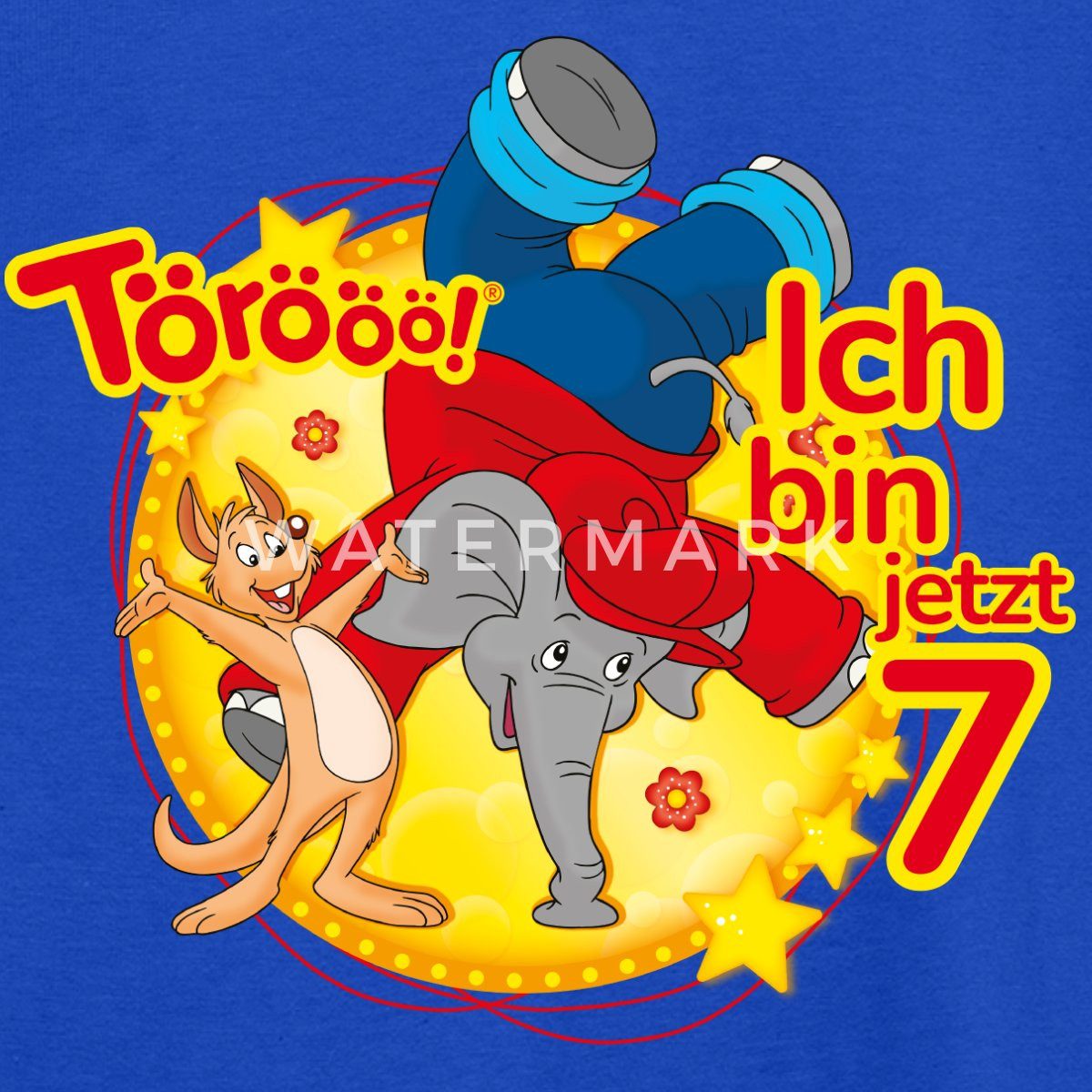 Spreadshirt T-Shirt Benjamin Blümchen Ich Bin Jetzt 7 Kinder T-Shirt (1-tlg)
