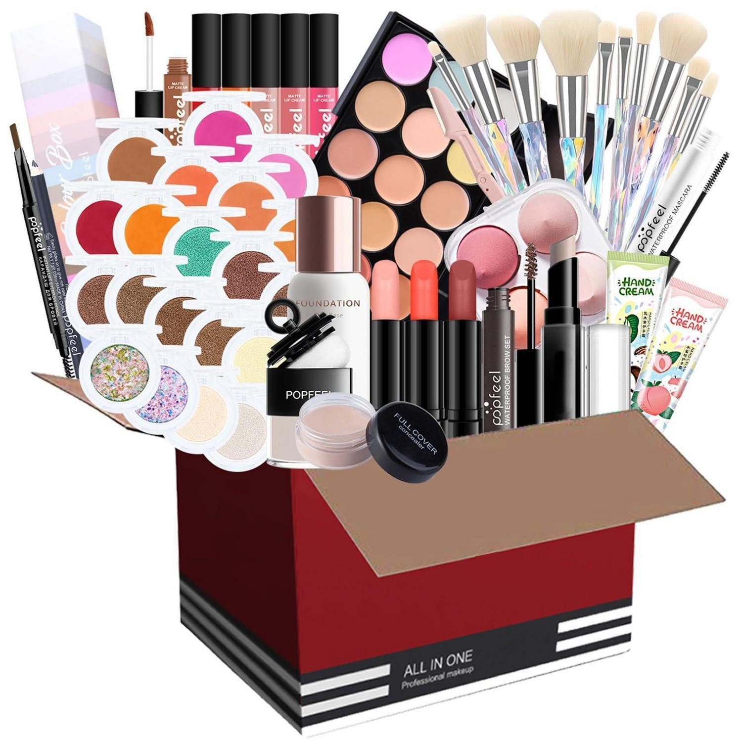 LuxusKollektion Schmink-Set Professionelles Make-up Set 36pcs mit Tasche
