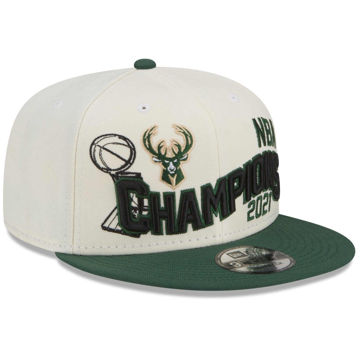 New Era Snapback Cap 9Fifty CHAMPSIONS 2021 Milwaukee Bucks günstig online kaufen