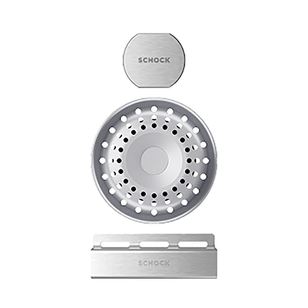 Schock Einbauspüle Sichtteile in Edelstahl-Matt für Spüle, 400061EDM, Exzenterbedienung