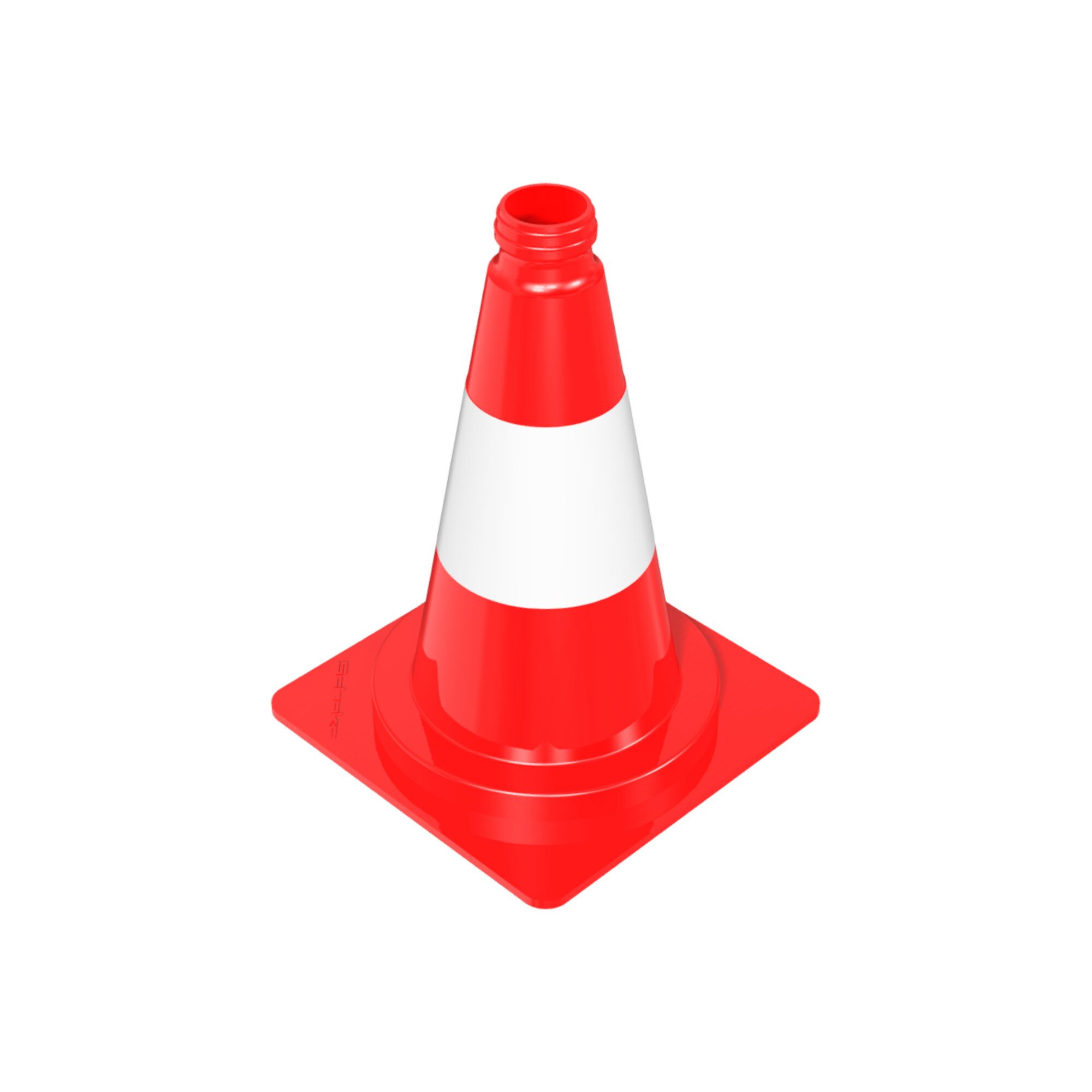 SCHAKE Sicherungsgerät Schake Leitkegel tagesleuchtend, rot / weiß, Höhe: 320 mm