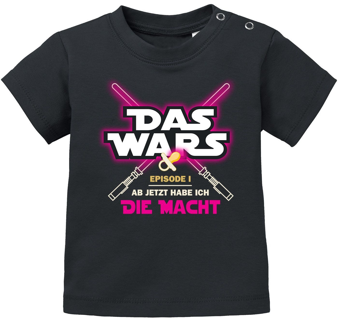 Print-Shirt Baby T-Shirt kurzarm Babyshirt Das Wars ab jetzt habe ich die Macht
