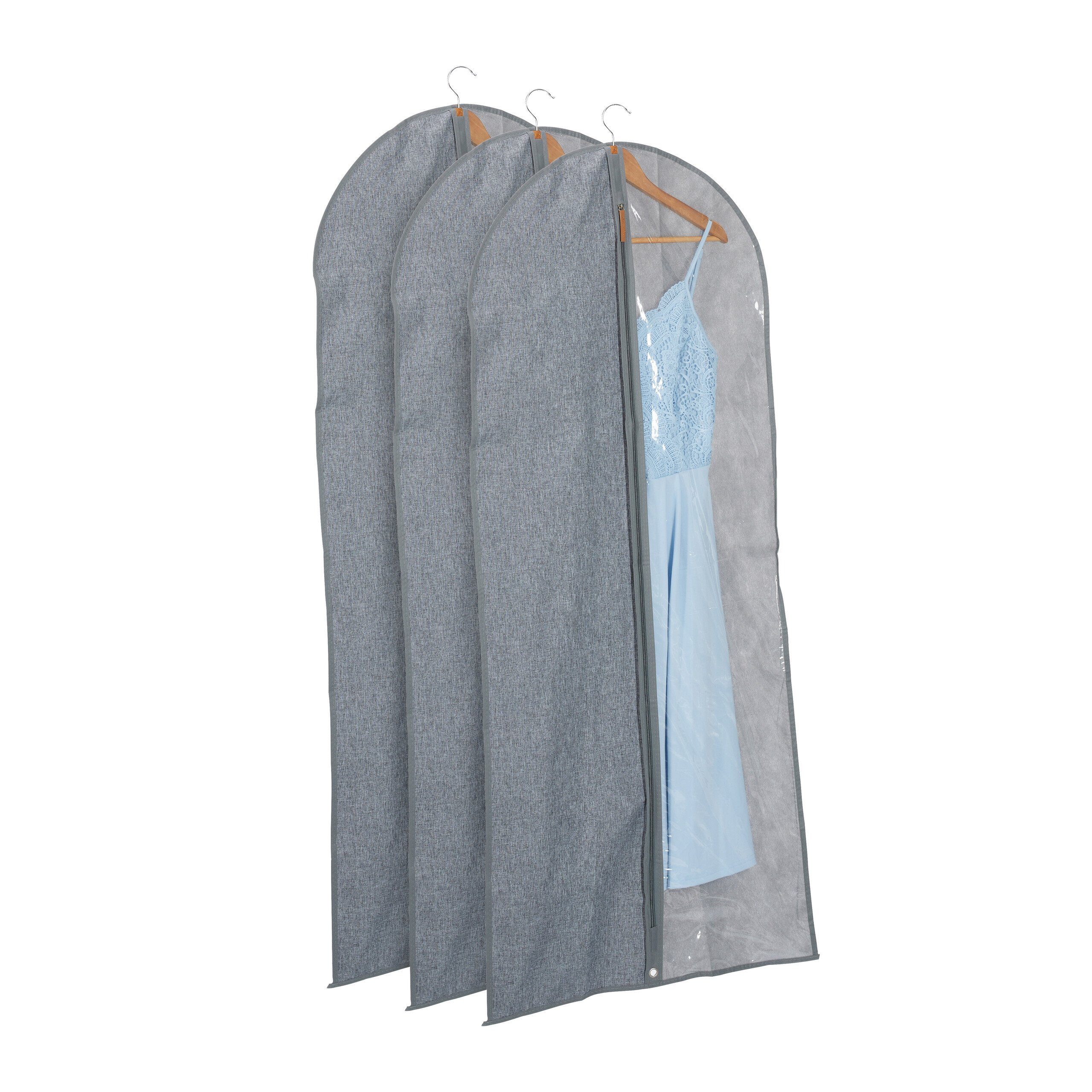 relaxdays Kleidersack 3er Set - 135 x 58 cm (3 St)