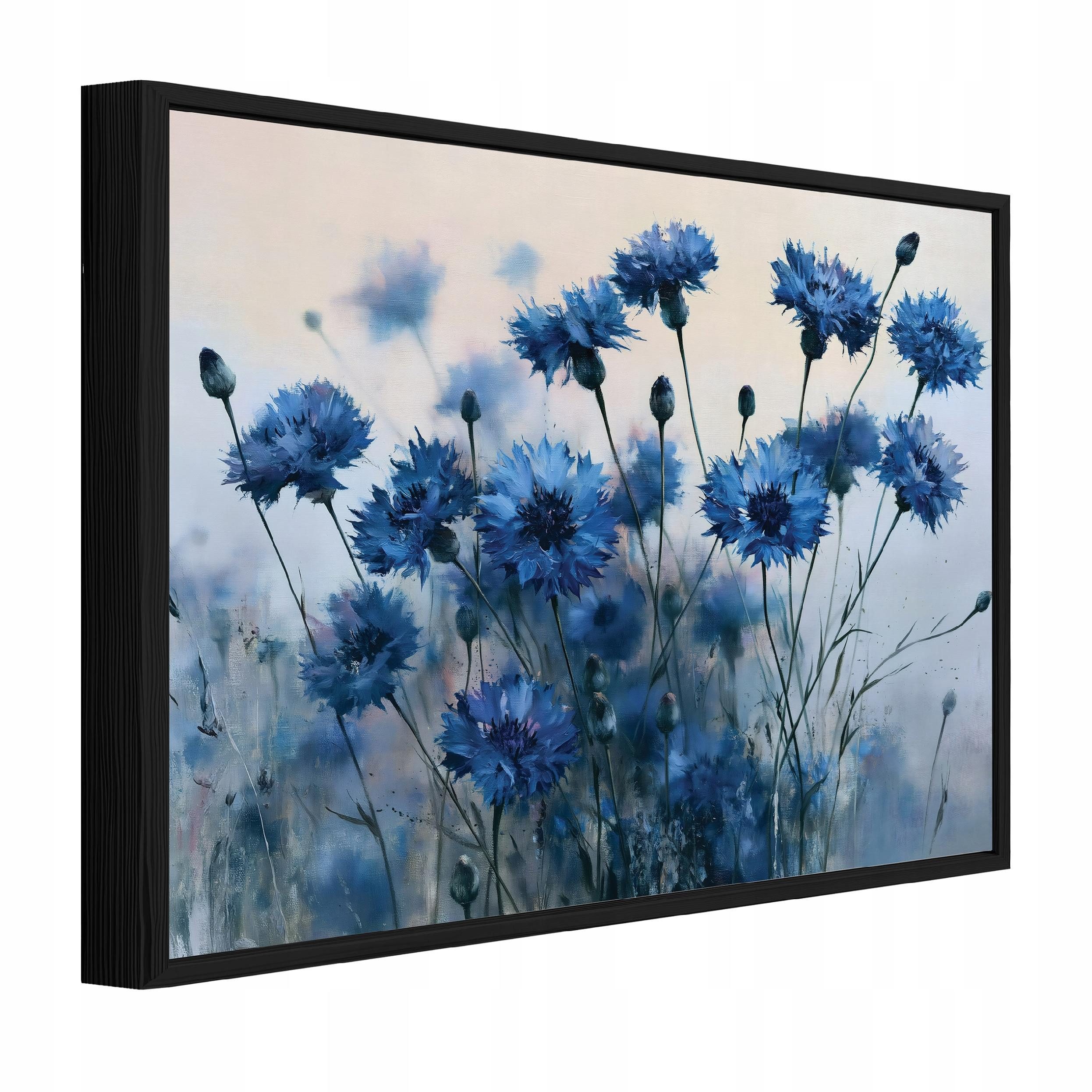 Wallarena Leinwandbild Blumen gerahmt lichtecht für Badezimmer & Wohnzimmer 60x40 cm, Blumen, 40 x 30 cm