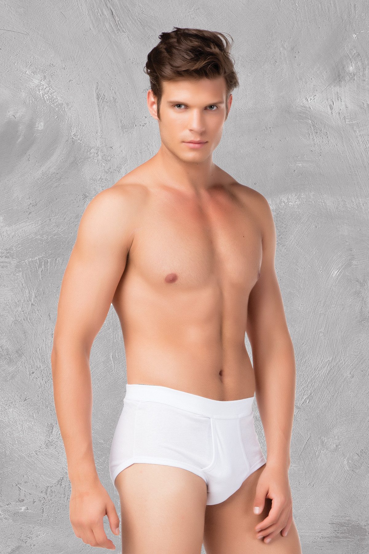 DDOnlineShop Slip Unterhosen Herren aus 100% Bio-Baumwolle –Feinripp Slip mit Eingriff (Spar-Set, 6-St., 6er-Pack) Premium Qualität