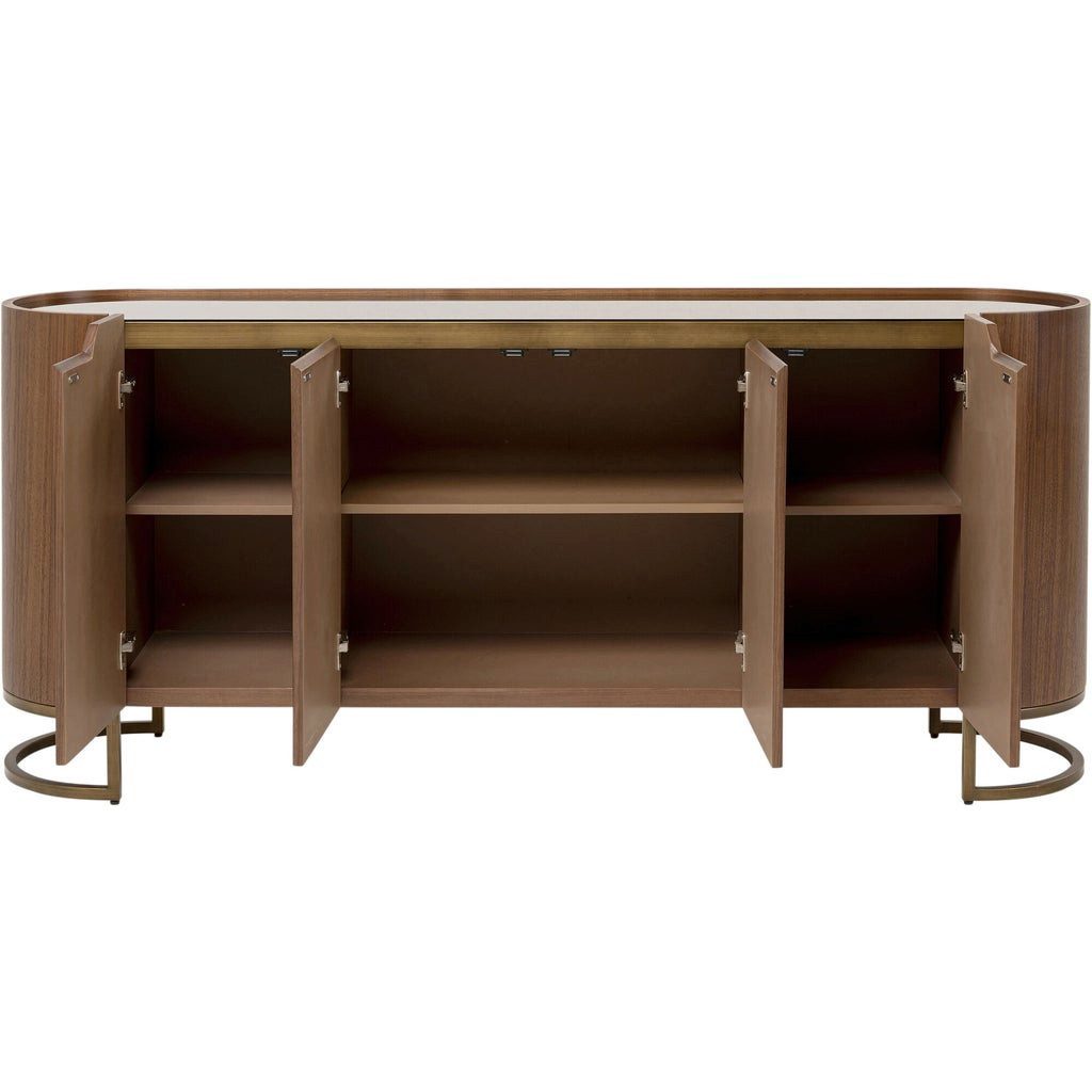 Kare Design Sideboard Giorgio, Walnuss-Holz, Breite 180 cm
