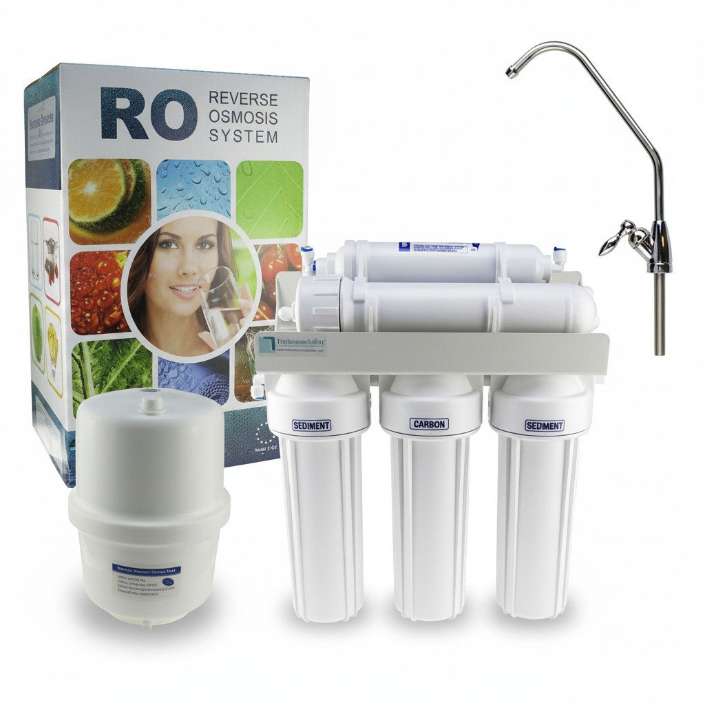 Trinkwasserladen Aquariumfilter, 5-Stufen Umkehrosmose Anlage RO5 Untertisch