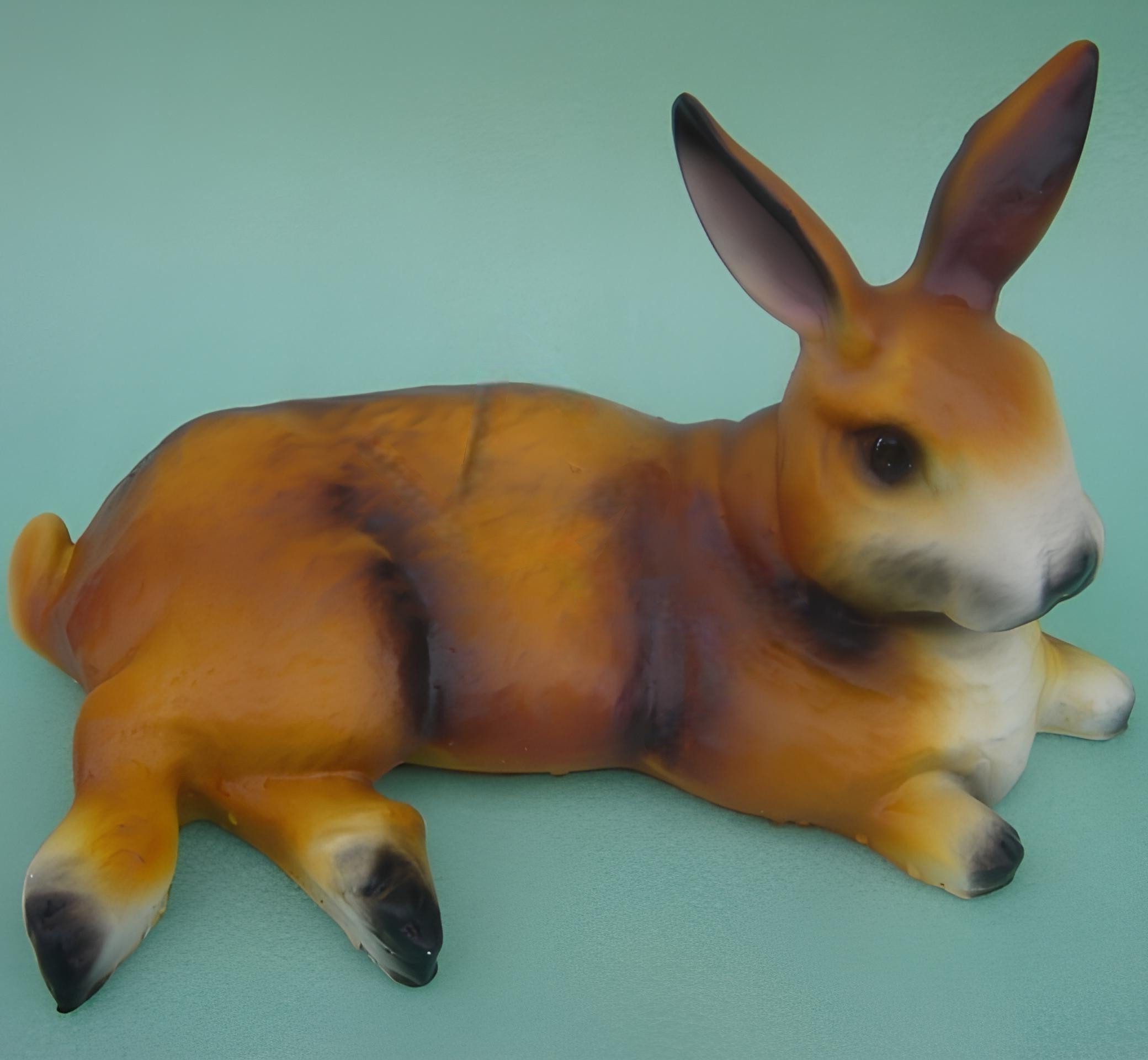 Xlmoebel Tierfigur Verspielte Hasenfigur aus hochwertigem Material für Garten (Hase Material : Kunststoff19 x 34 cm), Hergestellt in Europa