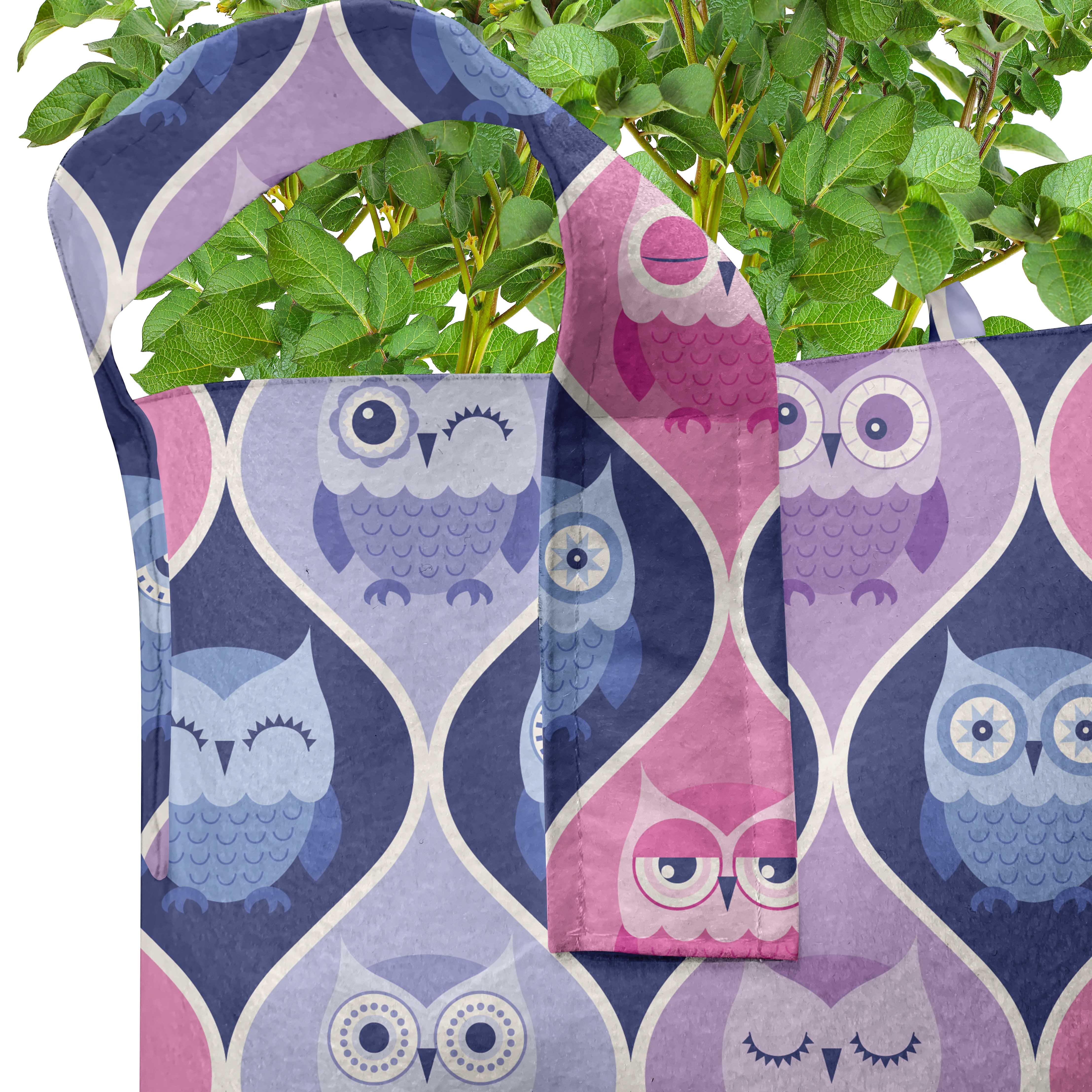 Abakuhaus Pflanzkübel hochleistungsfähig Owls Griffen Stofftöpfe Pflanzen, mit Vertikal Sleeping Tier für