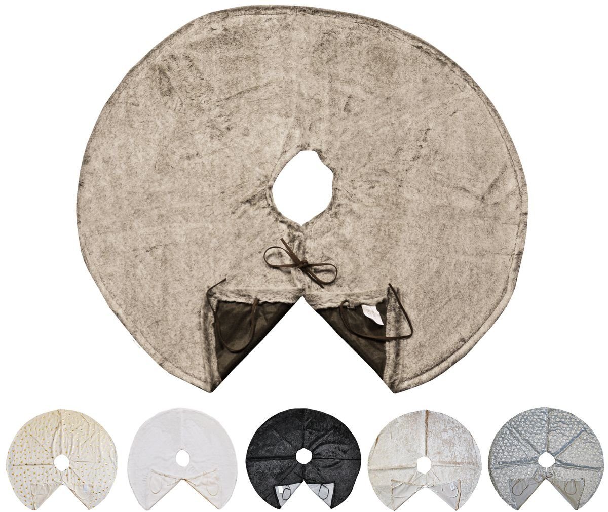 JACK Weihnachtsbaumdecke Kuschlige Christbaumdecke Rund Ø 90cm Weihnachtsba günstig online kaufen