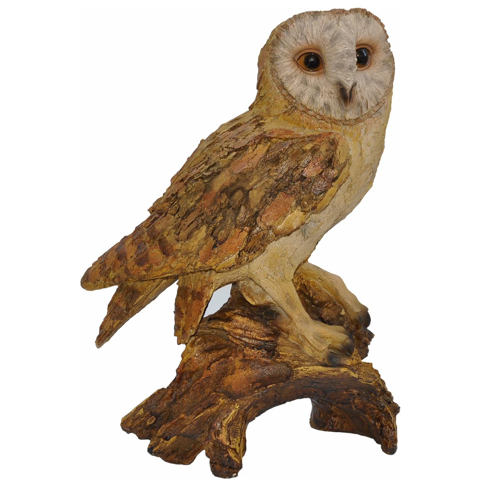 dazikemo Gartenfigur Dekofigur Gartenfigur Eule Holzoptik günstig online kaufen