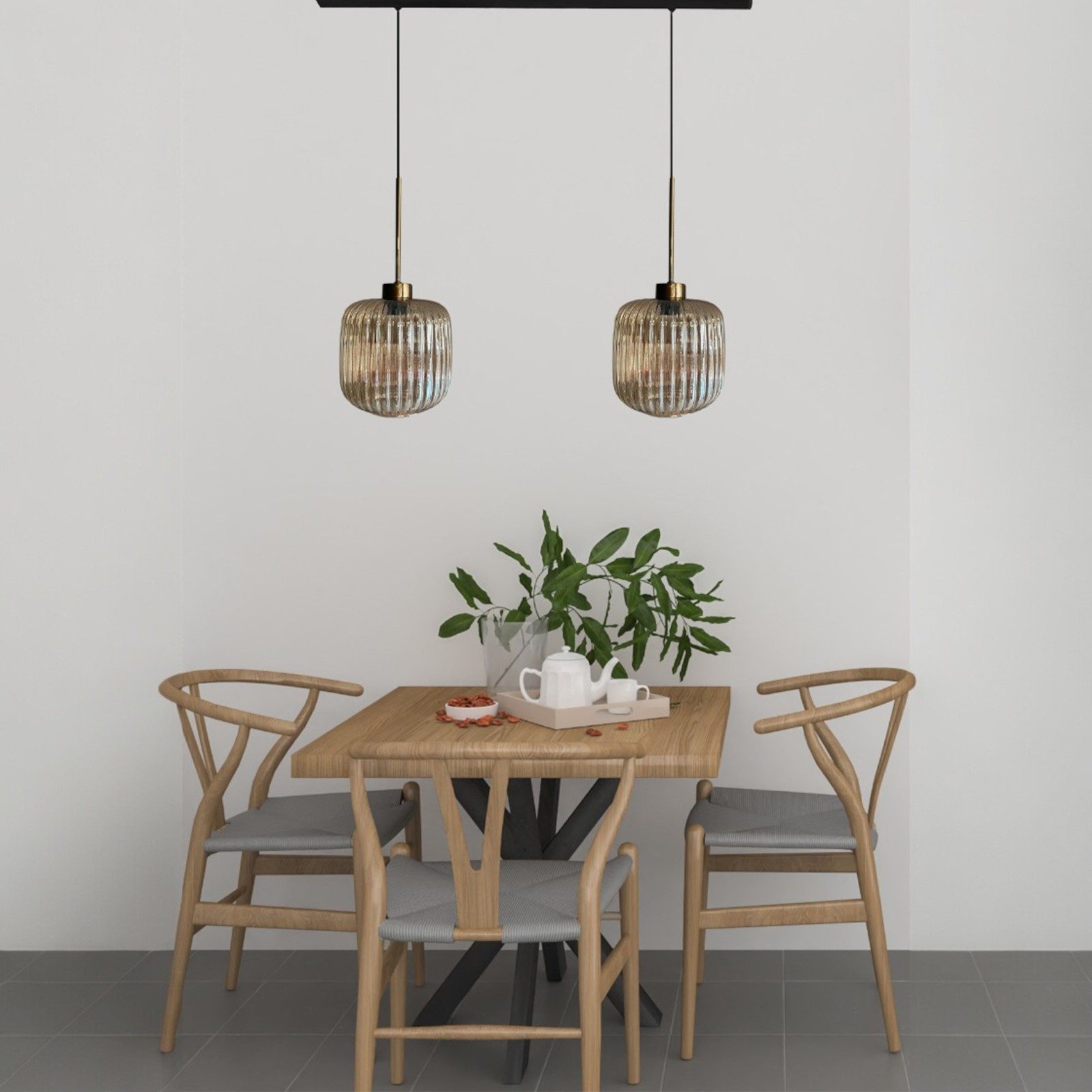 Bamyum Pendelleuchte Mopa Glas Mehrere Kronleuchter Retro Pendelleuchte Beleuchtung, ohne Leuchtmittel