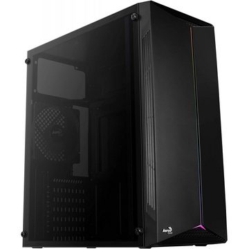 Aerocool PC-Gehäuse Geh Midi Split - Midi-Tower-Gehäuse - schwarz