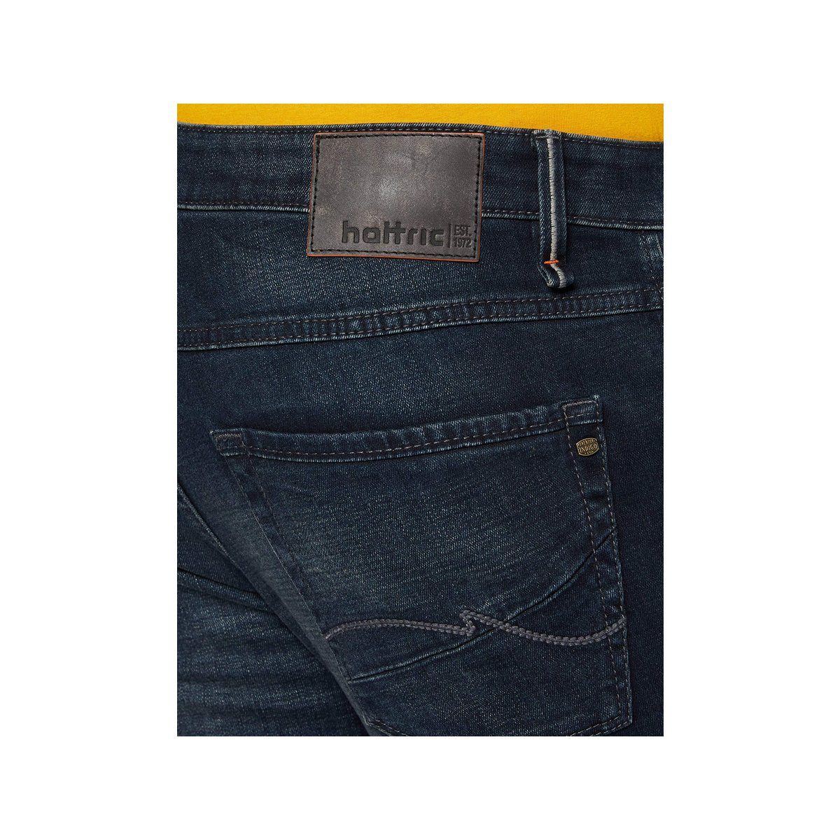BLACK BLUE Hattric Straight-Jeans regular dunkel-blau (1-tlg)