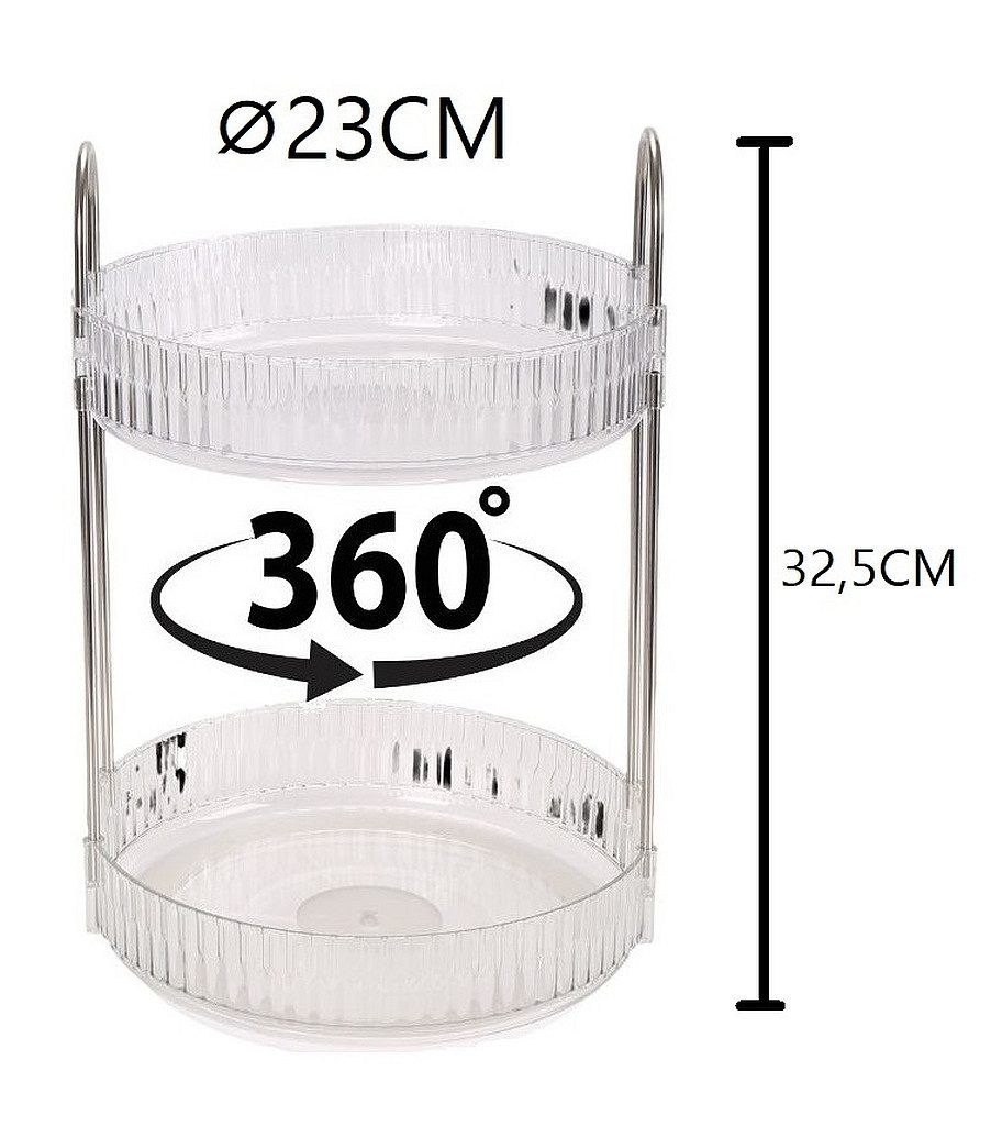 Cheffinger Organizer Make Up Kosmetik Schminktisch Bad Organizer 360° Drehb günstig online kaufen