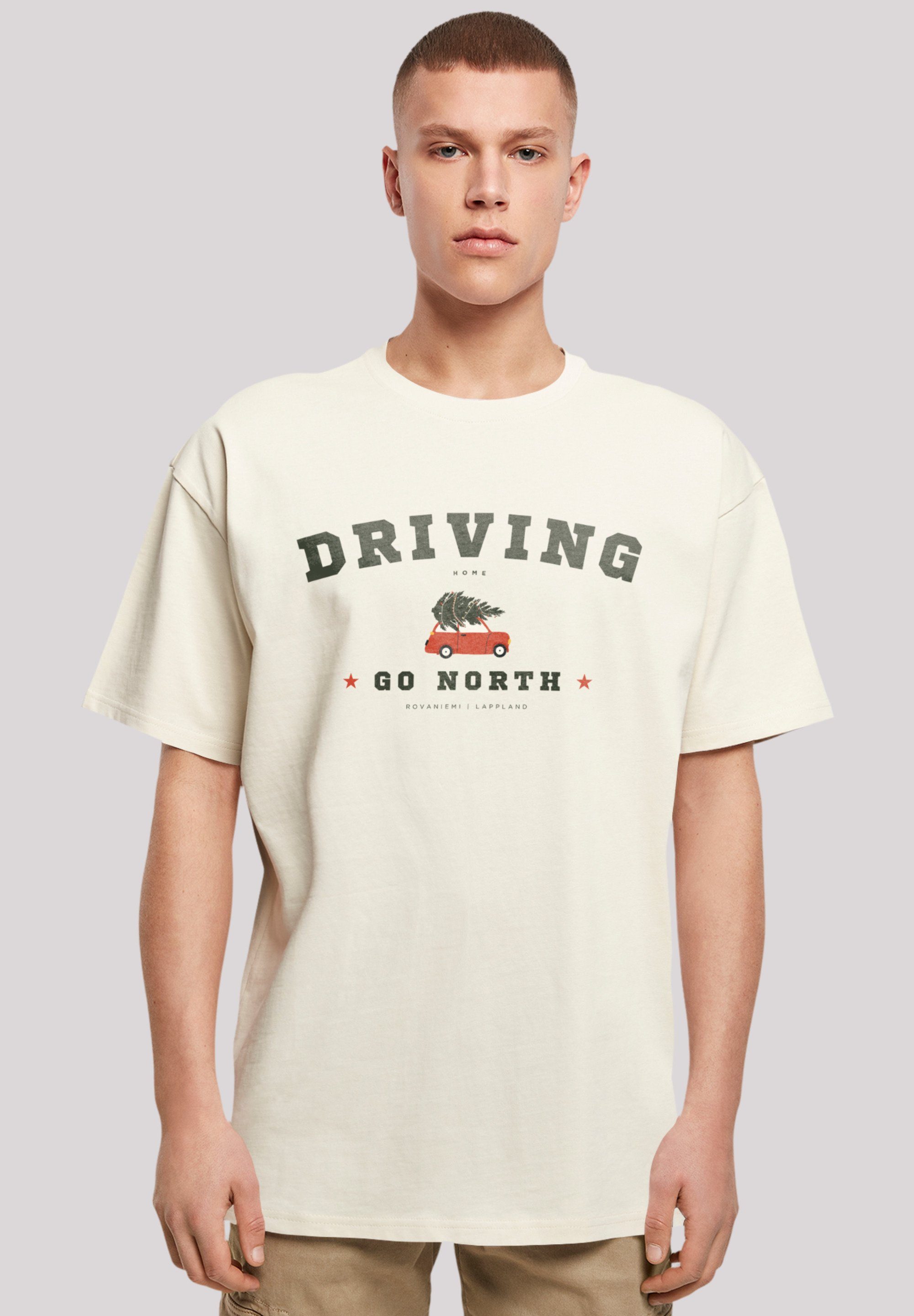 F4NT4STIC T-Shirt Driving Home Weihnachten sand Logo Weihnachten, Geschenk