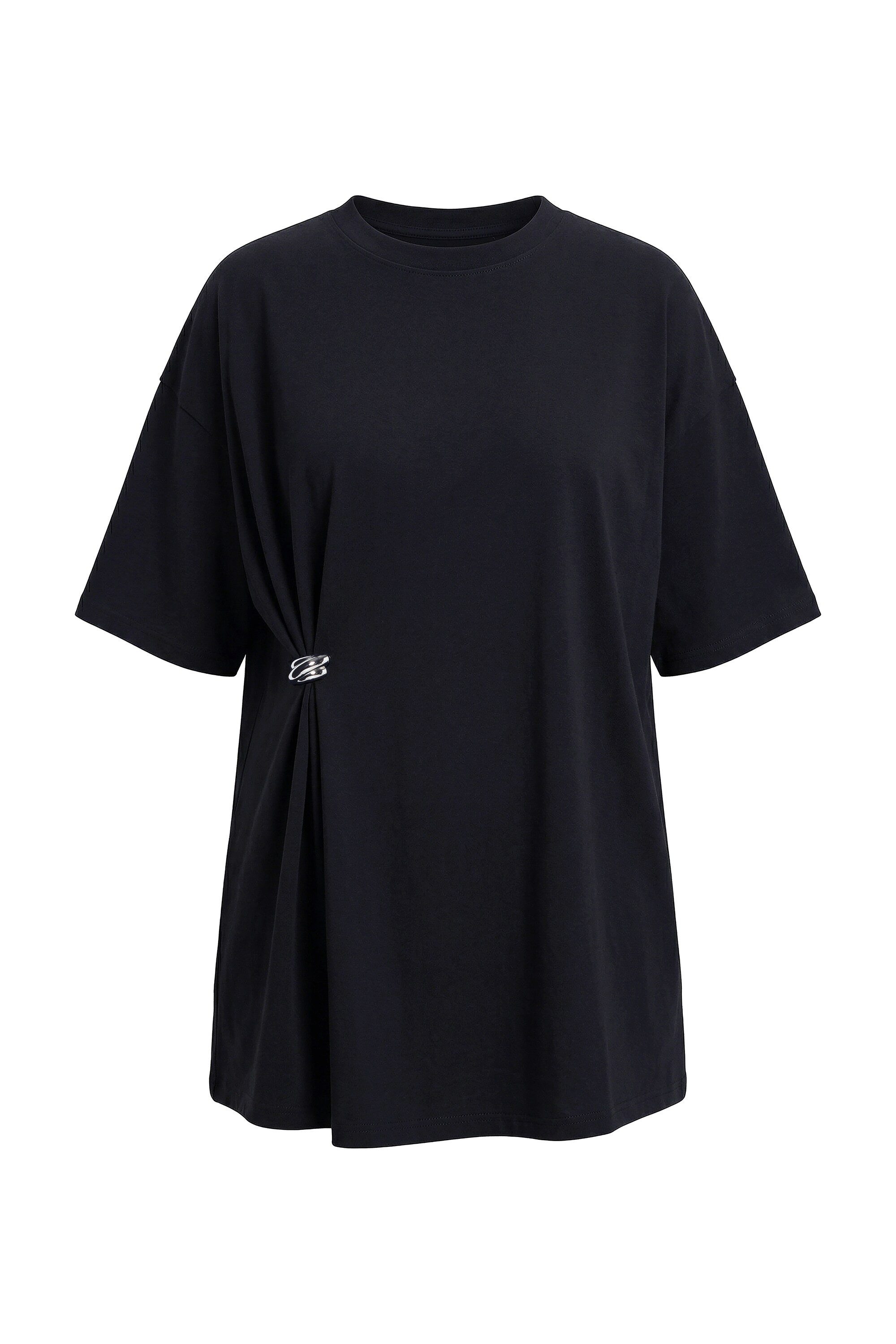 Studio Untold T-Shirt T-Shirt oversized Schmuckknoten – Bild 2 von 4