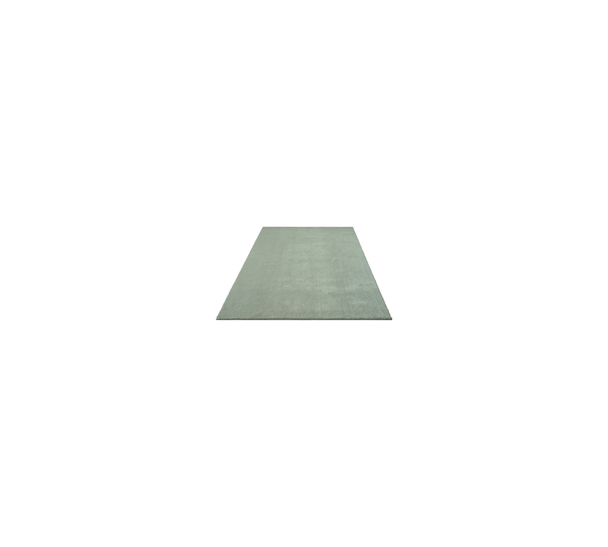 Floornovo Hochflor-Teppich Indoor Teppich Grün versch. Größen - rechteckig für alle Innenräume -, rechteckig, Trocken- und Feuchträume