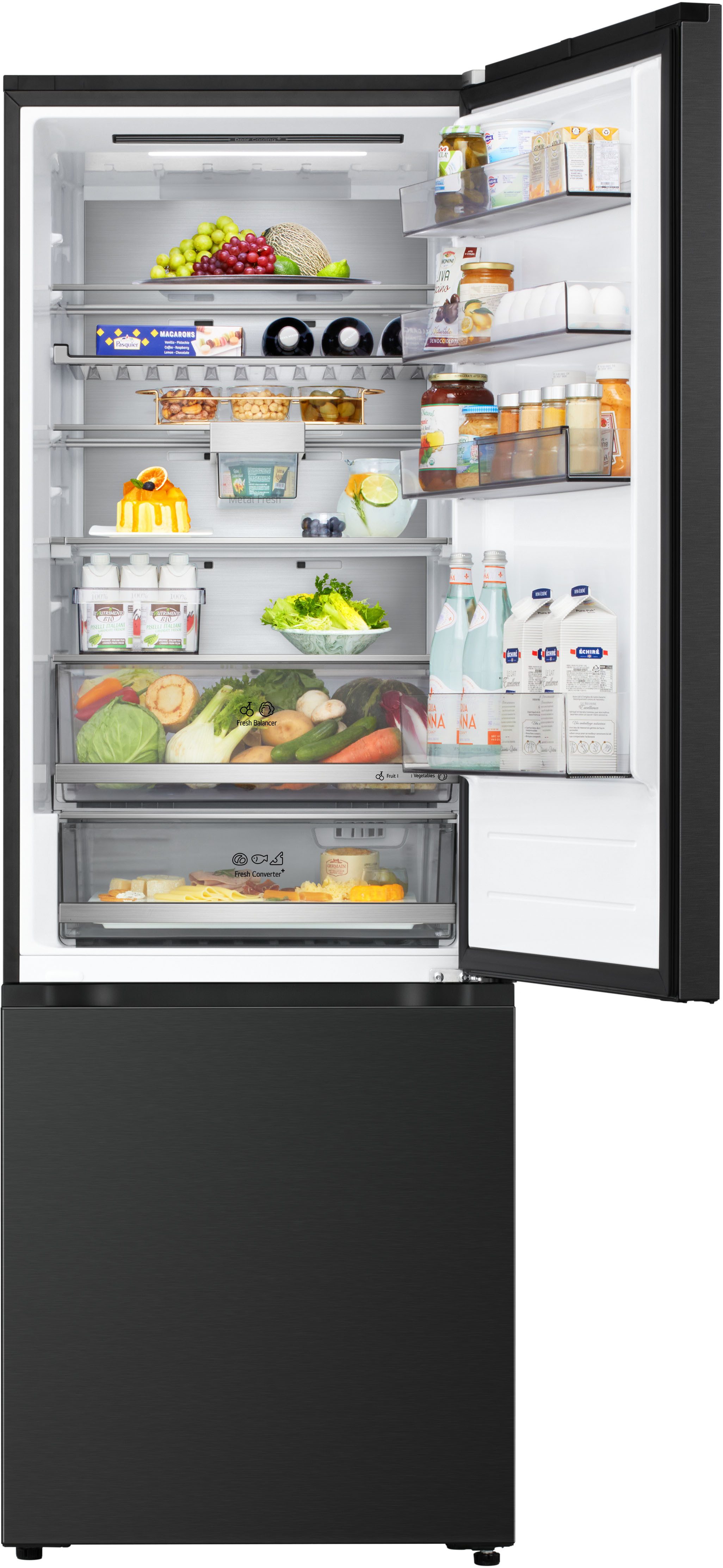 LG Kühl-/Gefrierkombination Serie 7 GBBW726AEV, 203 cm hoch, 69,7 cm breit, Vollintegrierbarer Kühlschrank dank frontaler Luftzufuhr und Abluft