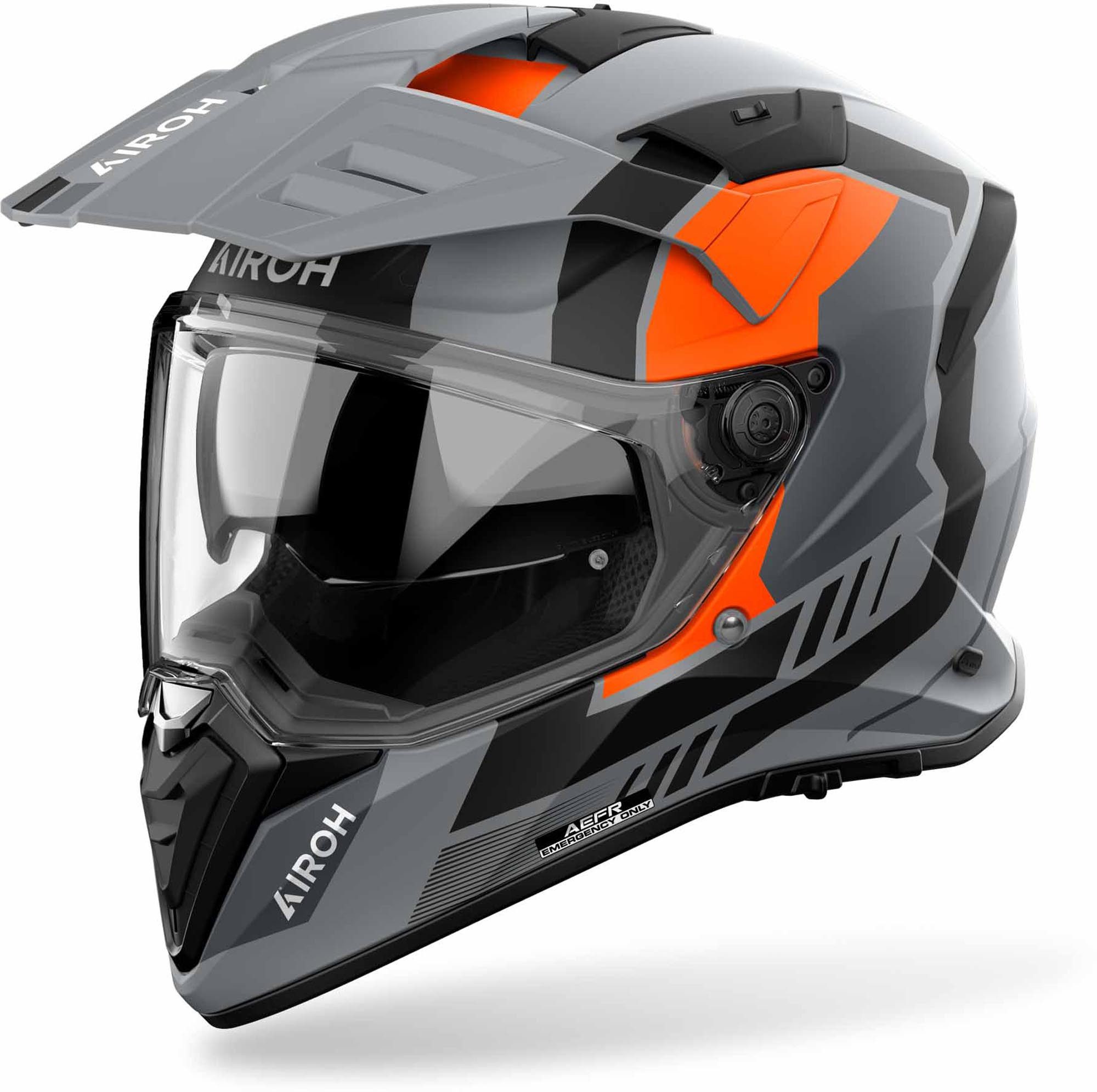 Airoh Motocrosshelm BADX-X Horn Enduro Helm, Vorbereitet Für Kommunikationssystem,notfallsystem-polsterung (eq