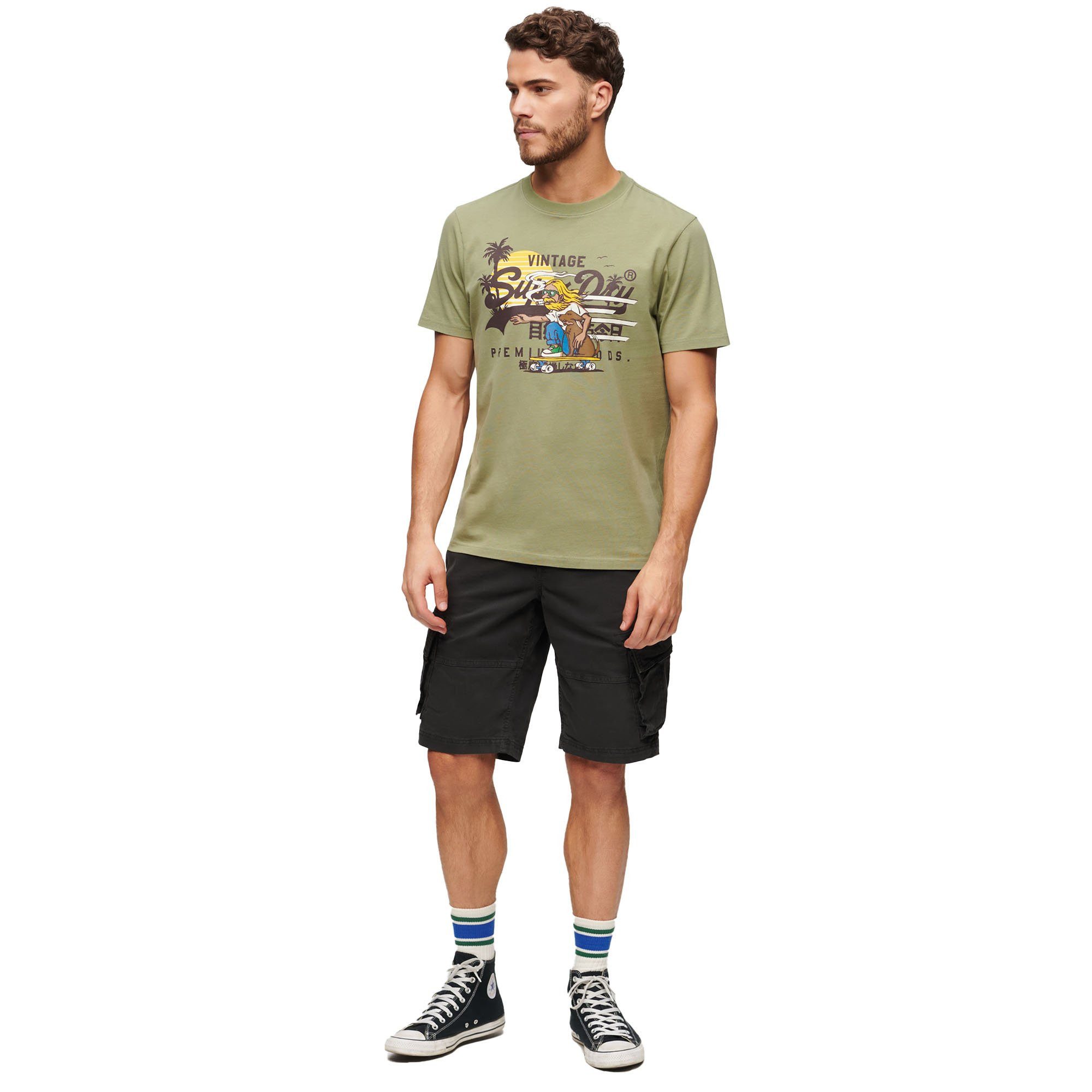 Superdry Sweatshorts Herren Shorts Baumwolle günstig online kaufen